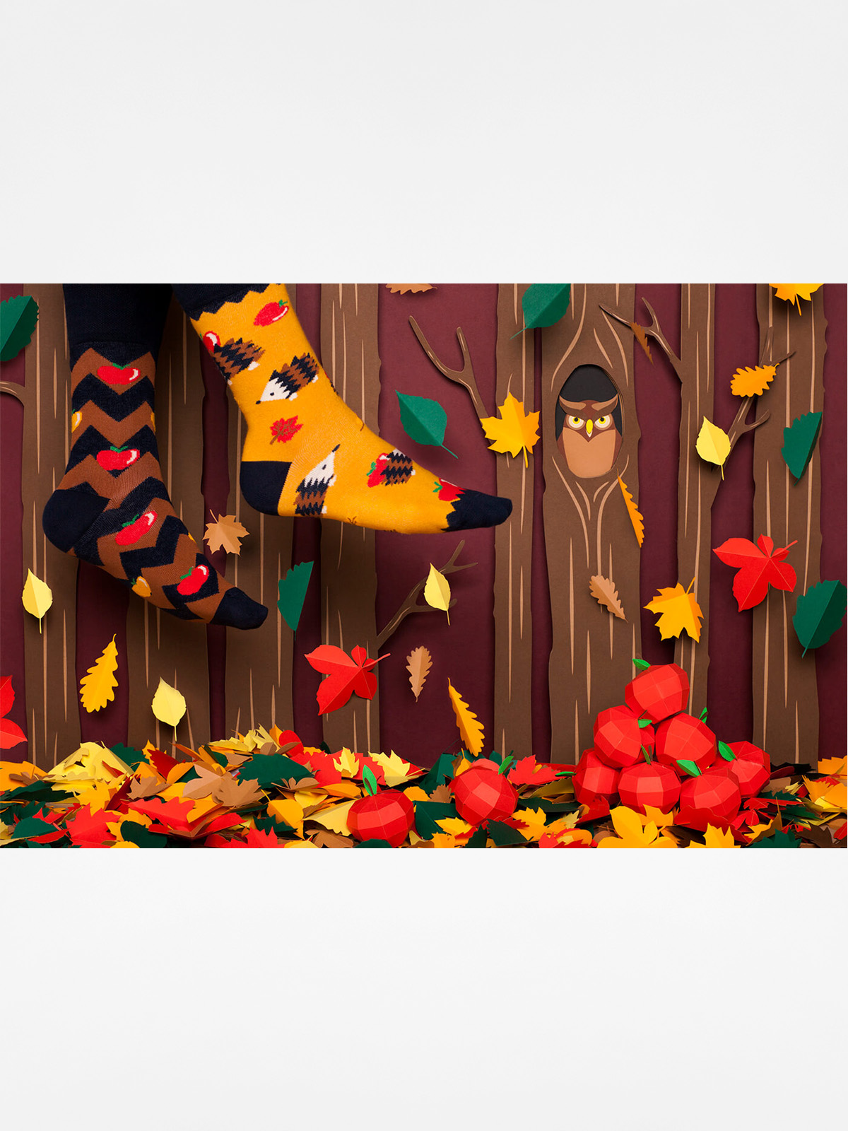 Skarpetki Many Mornings Apple Hedgehog (yellow/brown)