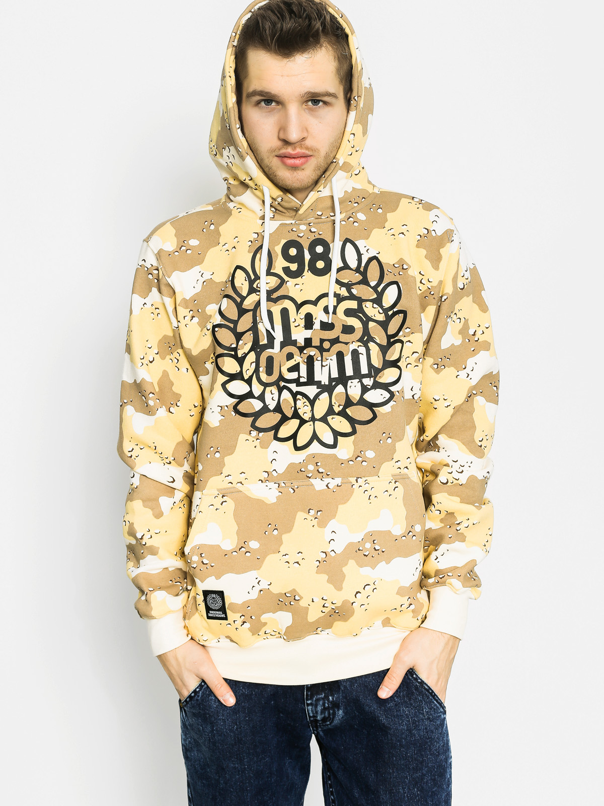 Bluza z kapturem MassDnm Base HD (khaki/moro)