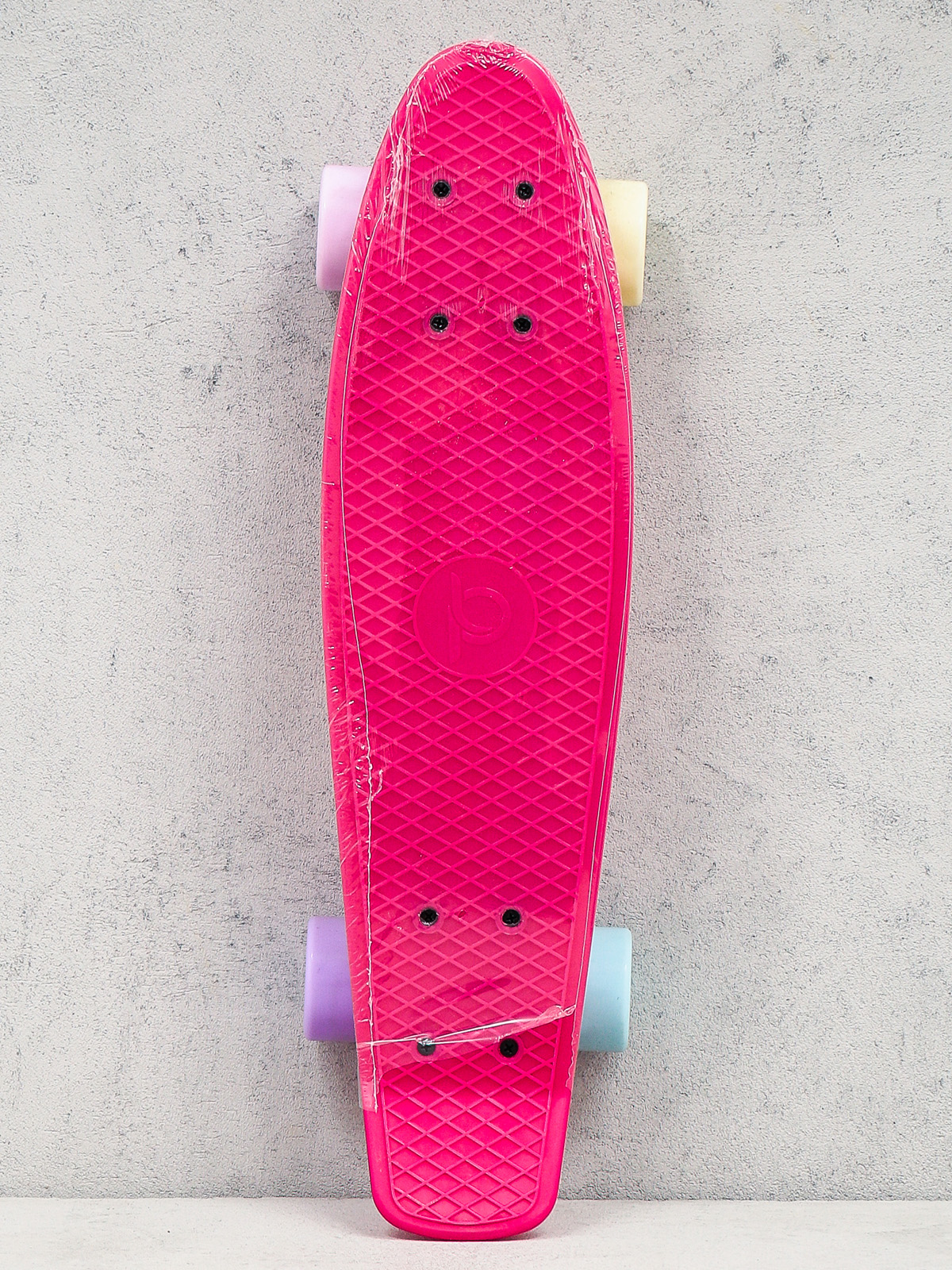 Deskorolka cruiser Playlife Vinyl (neon pink/multicolor)
