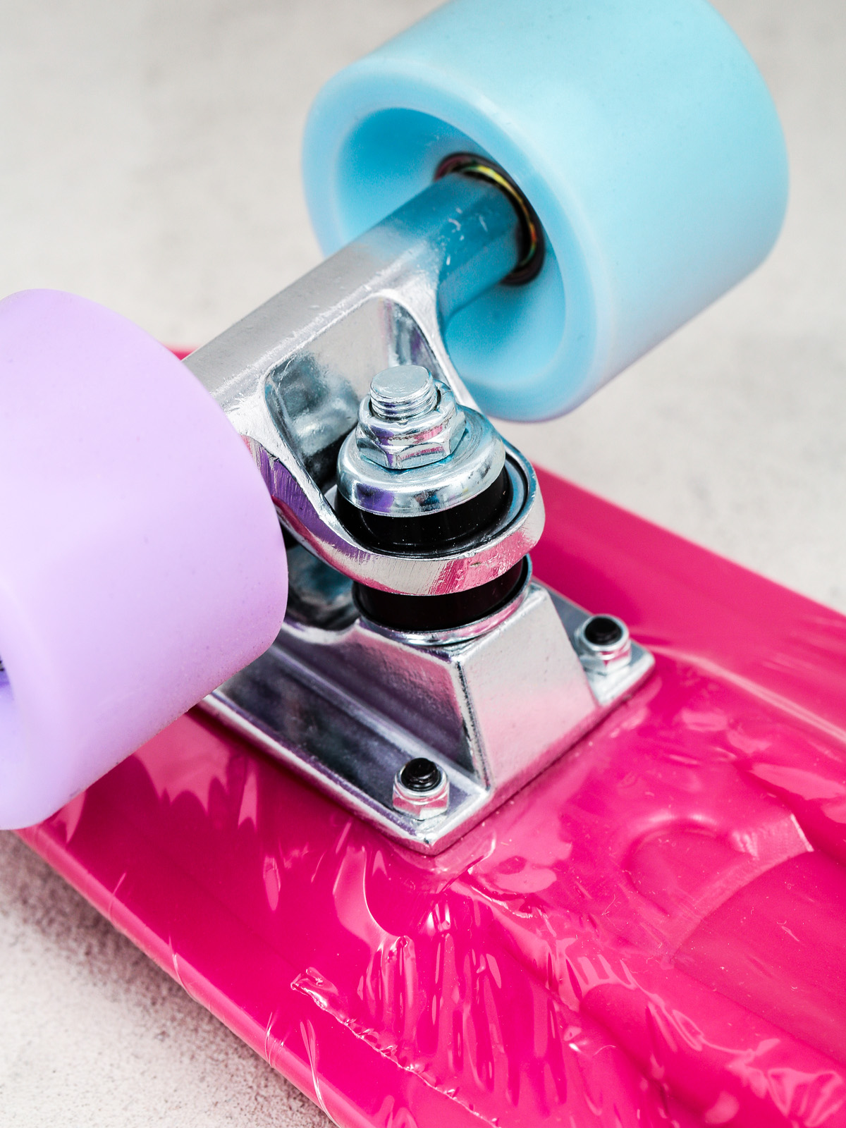 Deskorolka cruiser Playlife Vinyl (neon pink/multicolor)