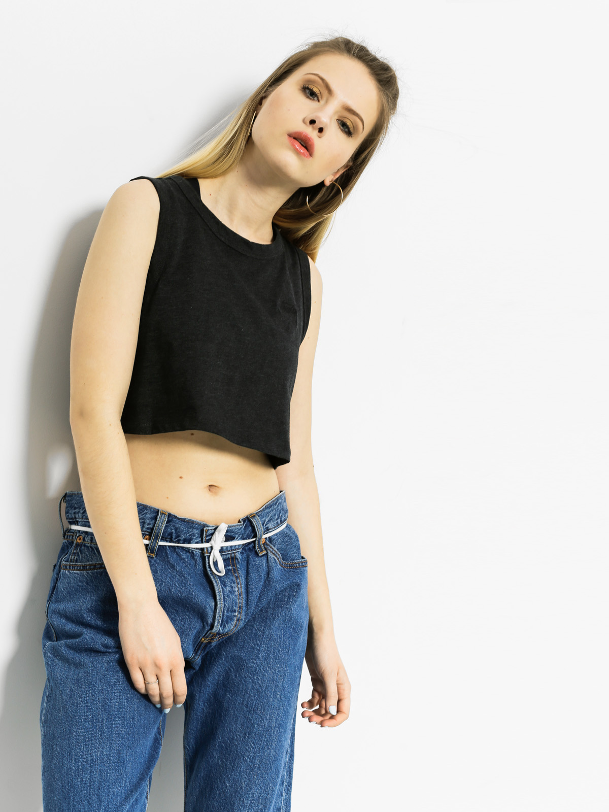 Koszulka Stussy Rosecrans Tank Wmn (black heather)