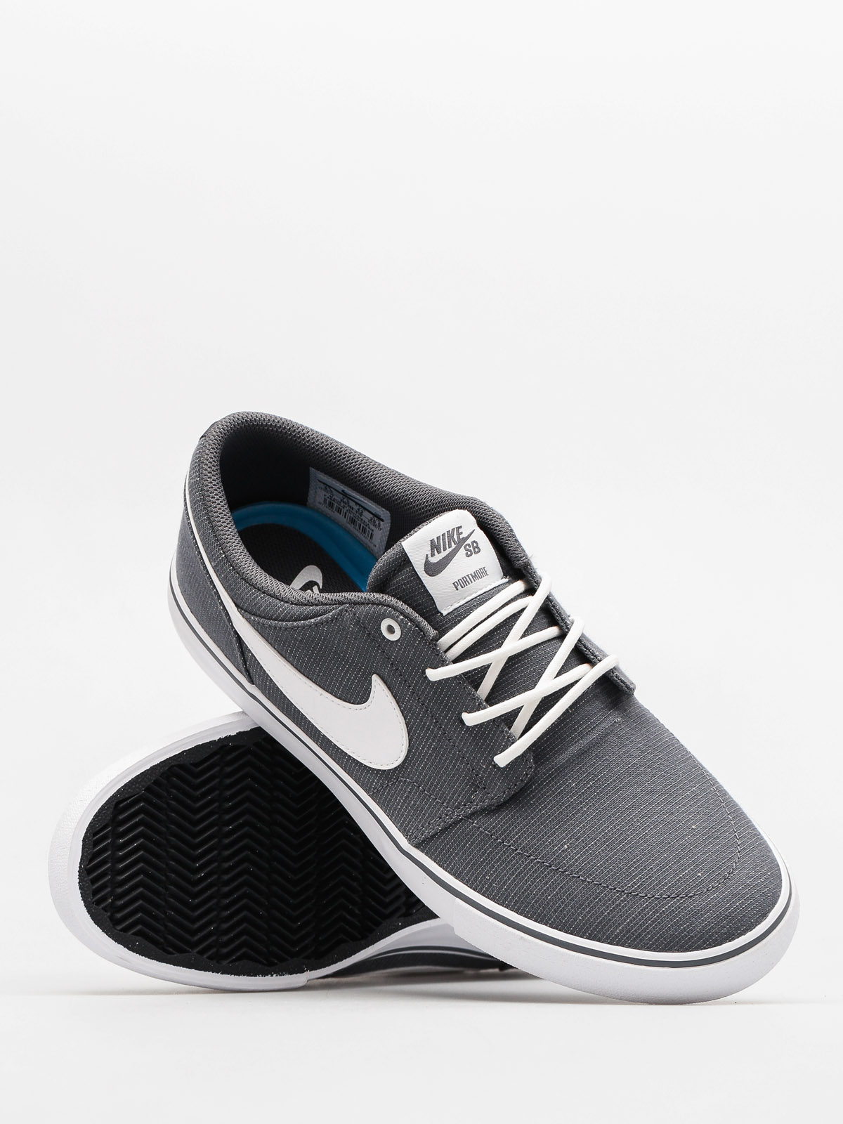 Buty Nike SB Portmore II Slr Cvs P (dark grey/white black)