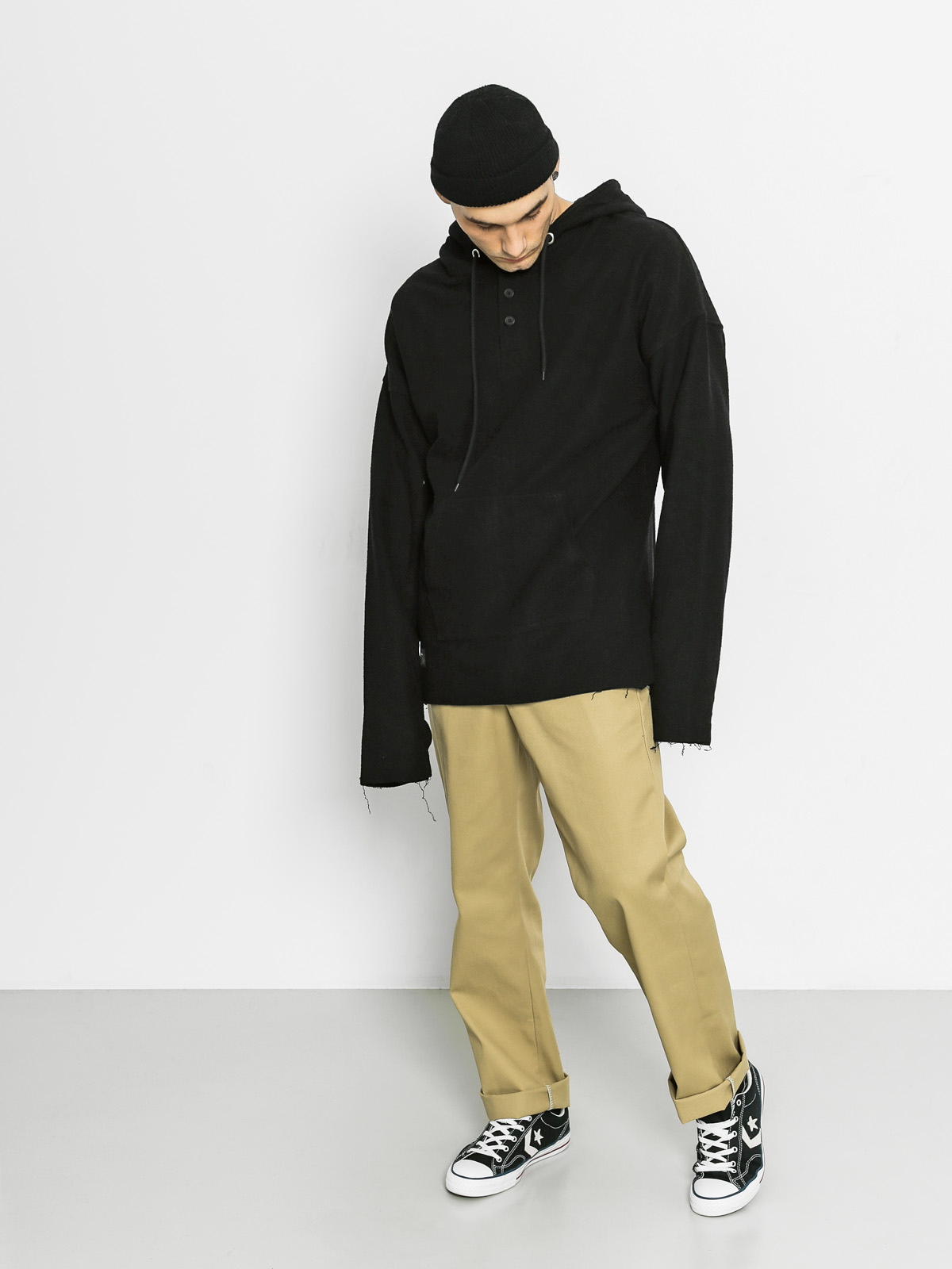 Bluza z kapturem The Hive Henley HD (black)