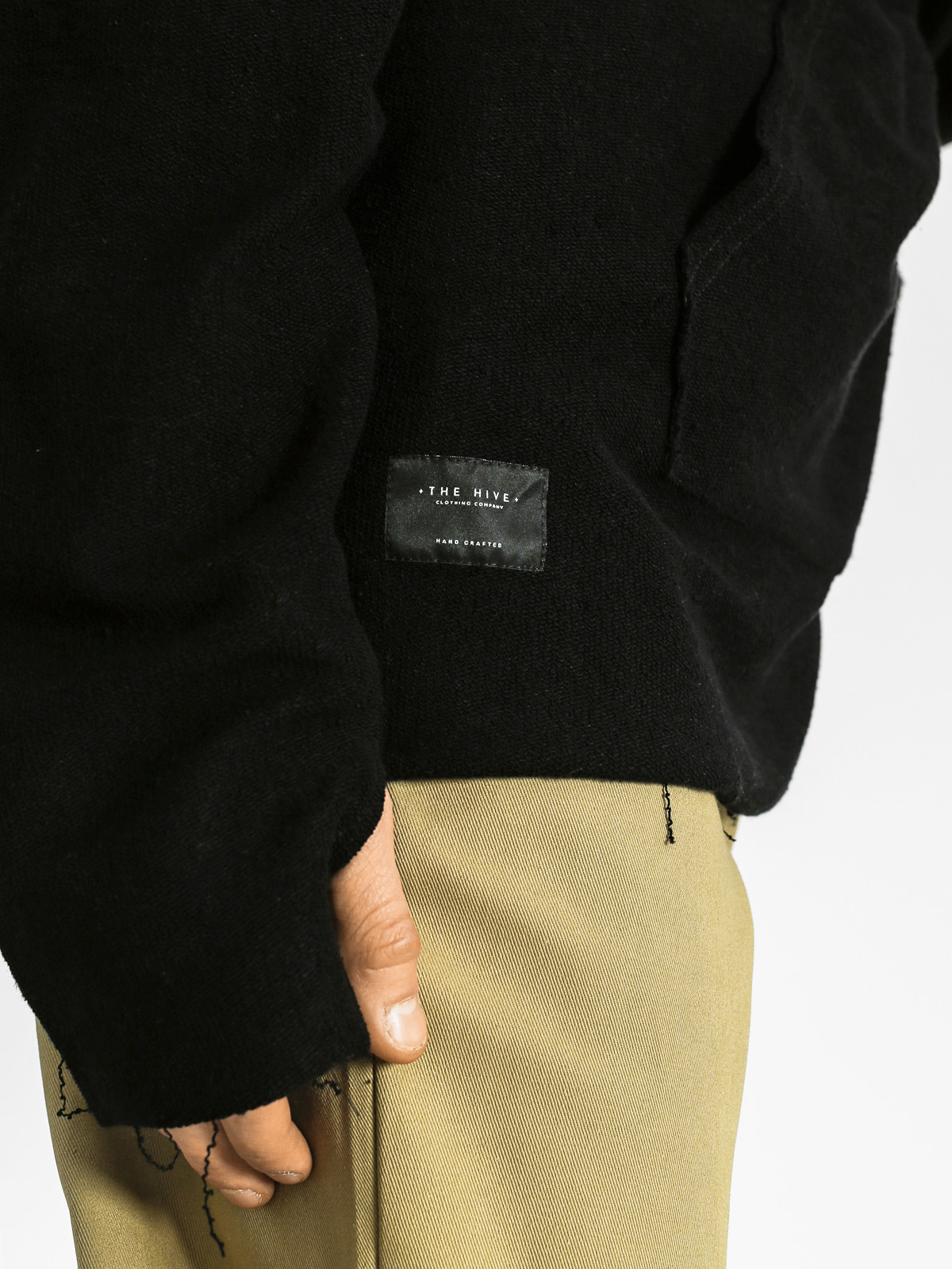 Bluza z kapturem The Hive Henley HD (black)