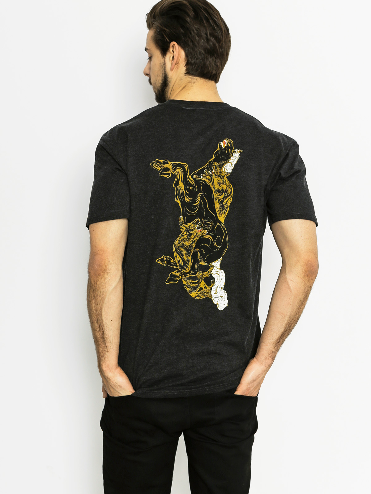 T-shirt Welcome Goodbye Horses (graphite)
