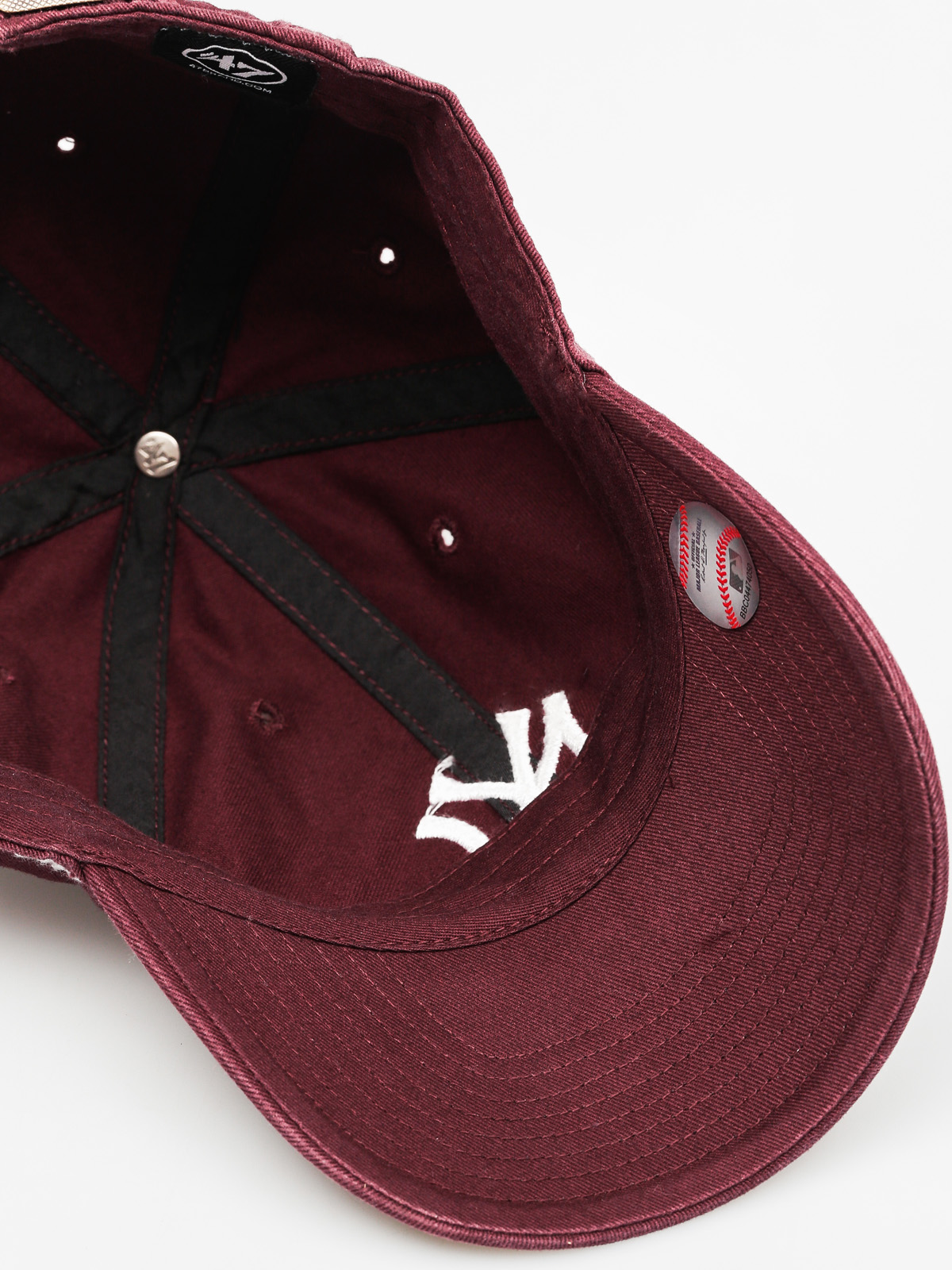 Czapka z daszkiem 47 Brand New York Yankees ZD (washed maroon)