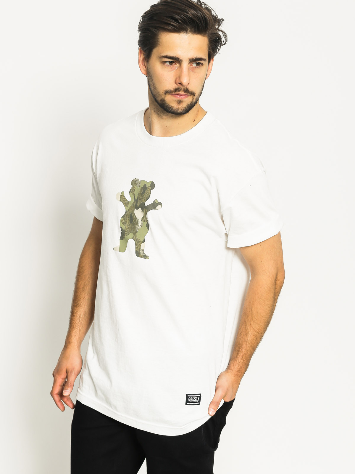 T-shirt Grizzly Griptape Kayak Og Bear (white)