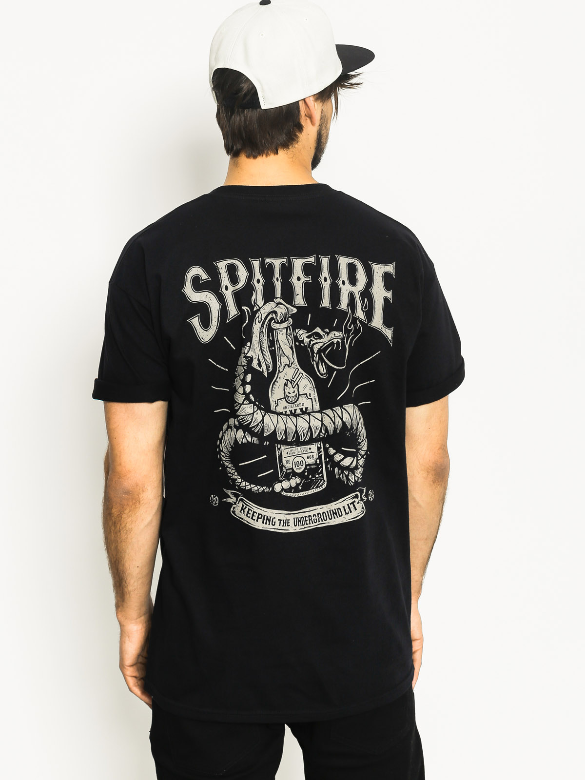 T-shirt Spitfire Molotov Snake (black)