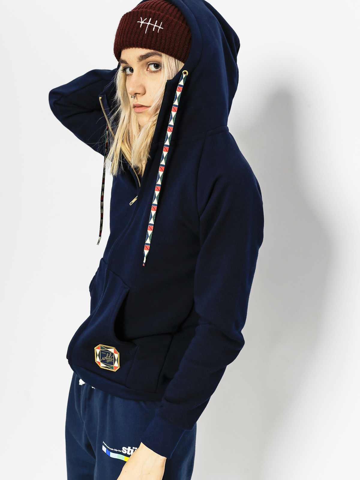 Bluza z kapturem Femi Pleasure Solid ZHD Wmn (pbl)