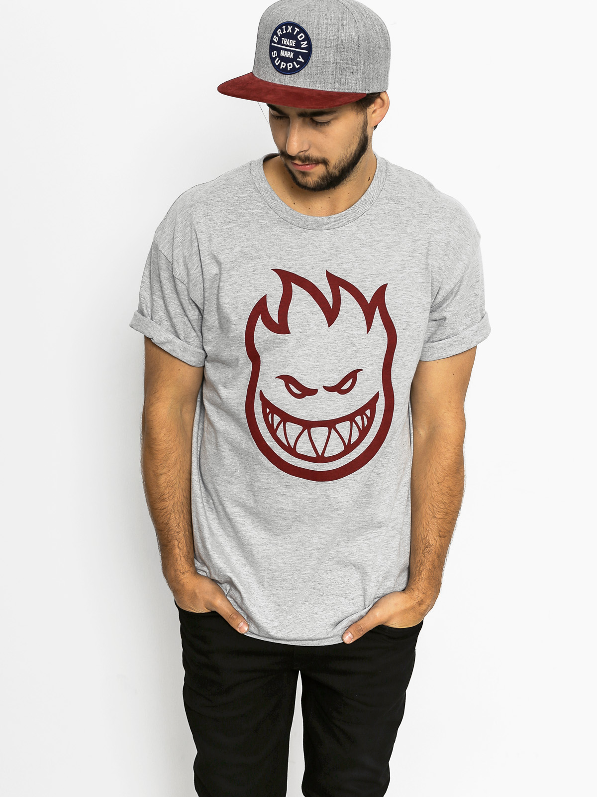 T-shirt Spitfire Big Head (athletic heather)