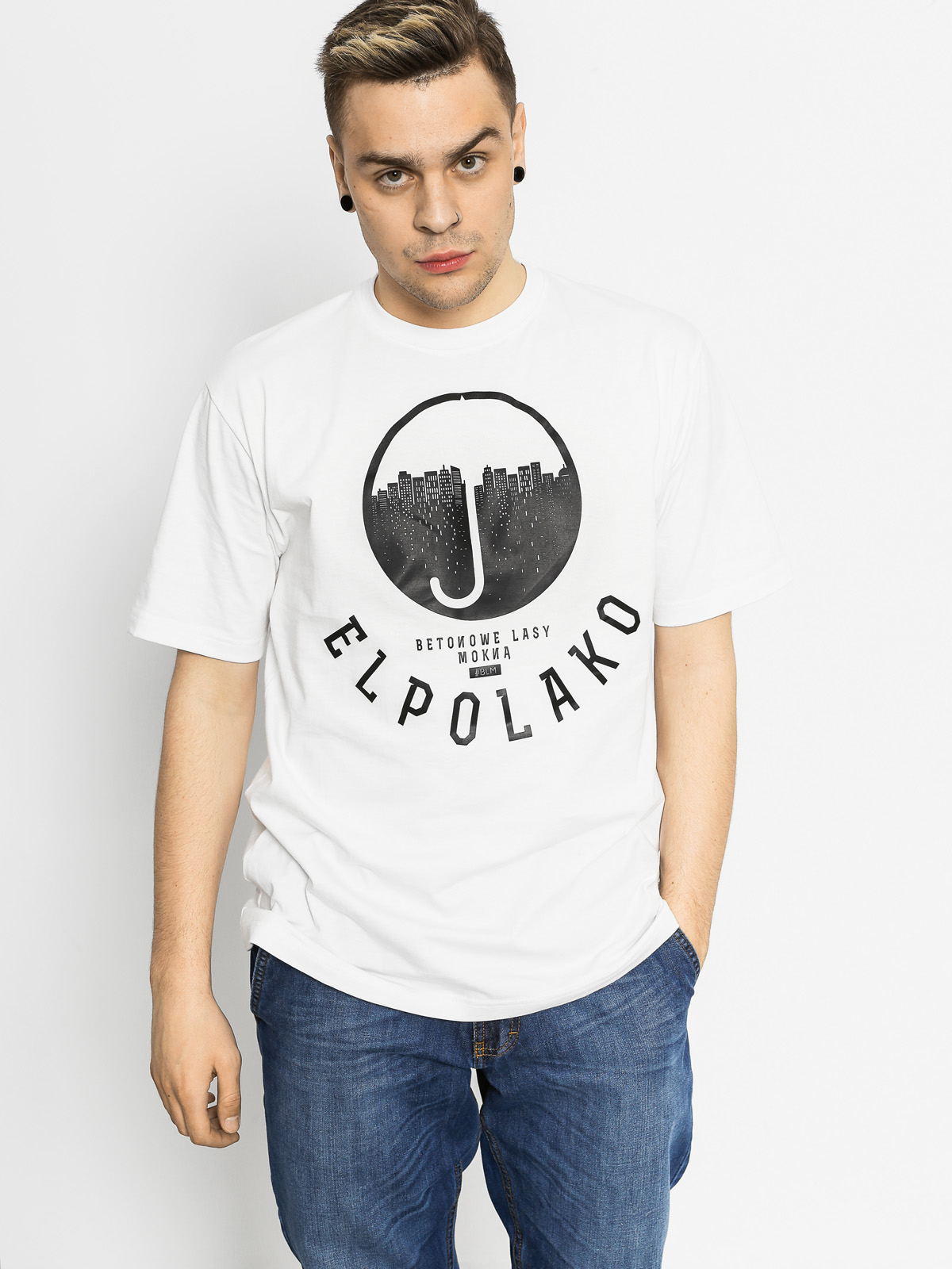 T-shirt El Polako Umbrela (white)