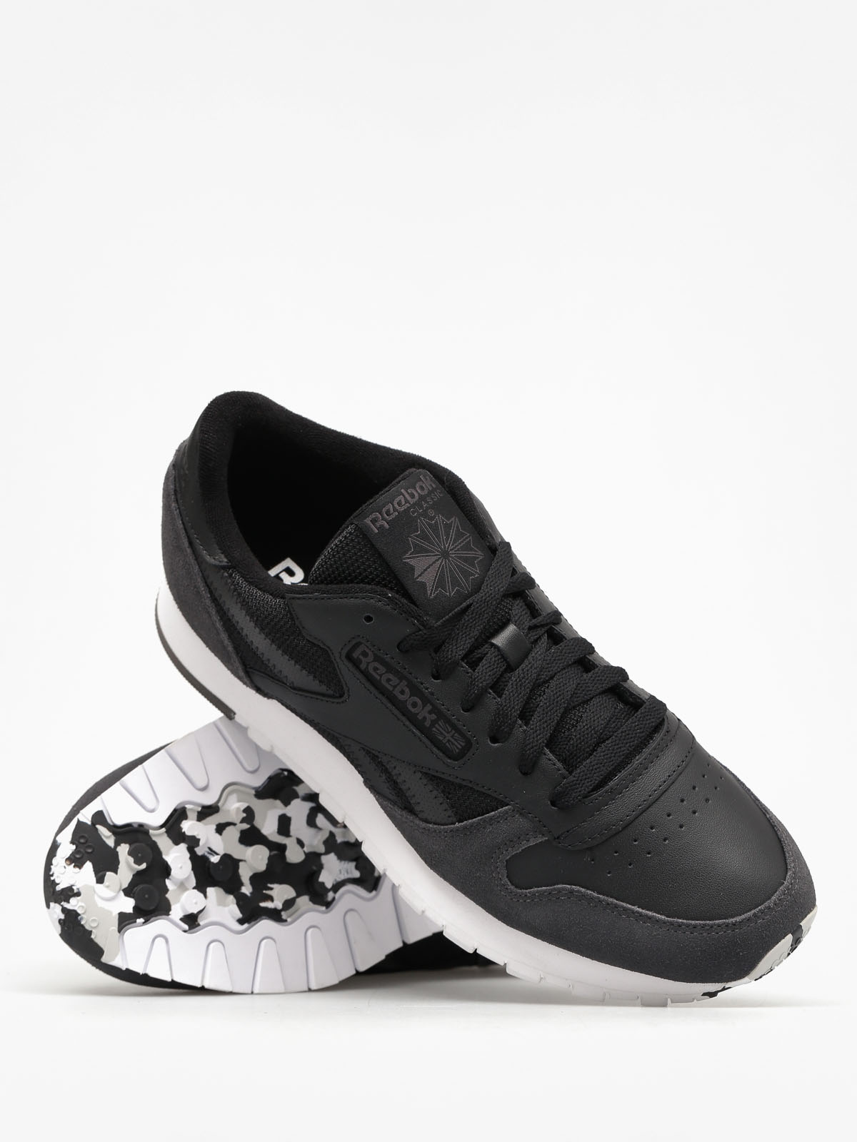Buty Reebok Cl Leather Mo (black/coal/white/skullgry)