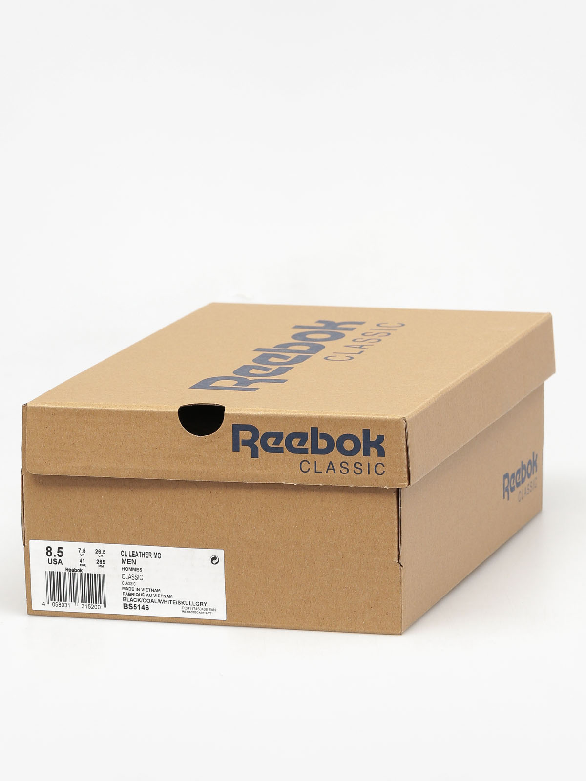 Buty Reebok Cl Leather Mo (black/coal/white/skullgry)