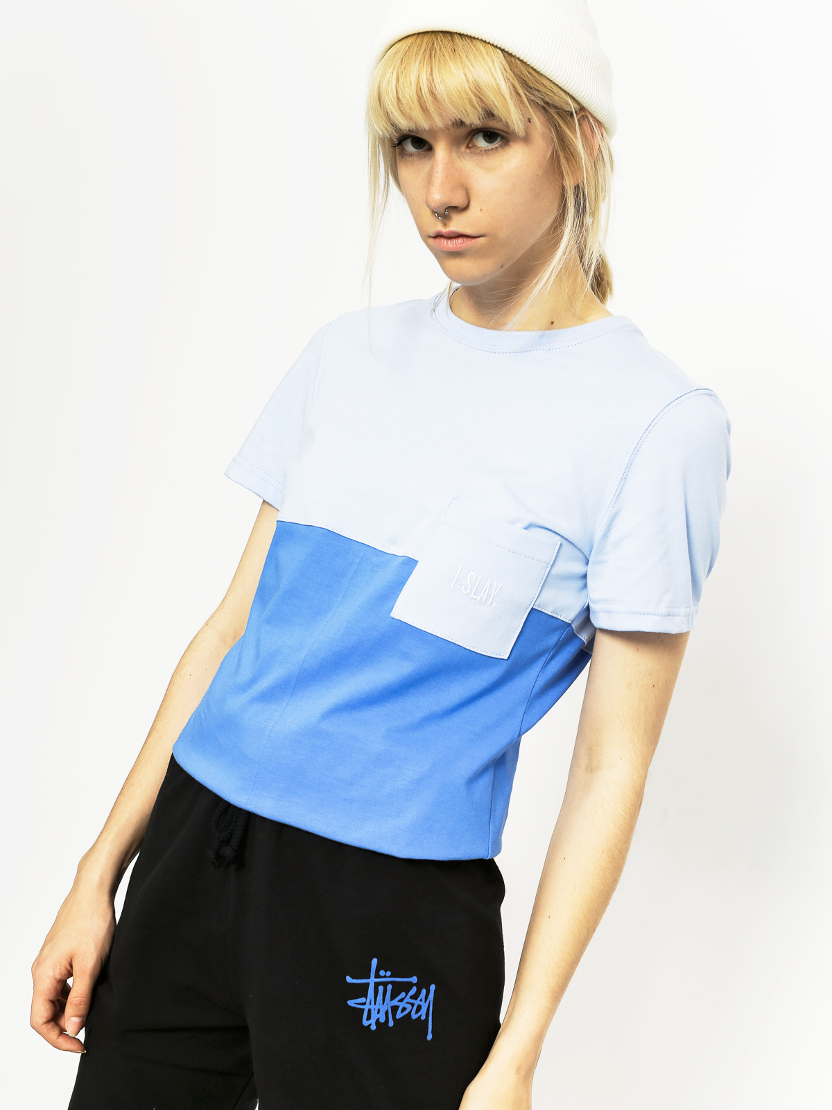 T-shirt Diamante Wear I Slay Wmn (blue)