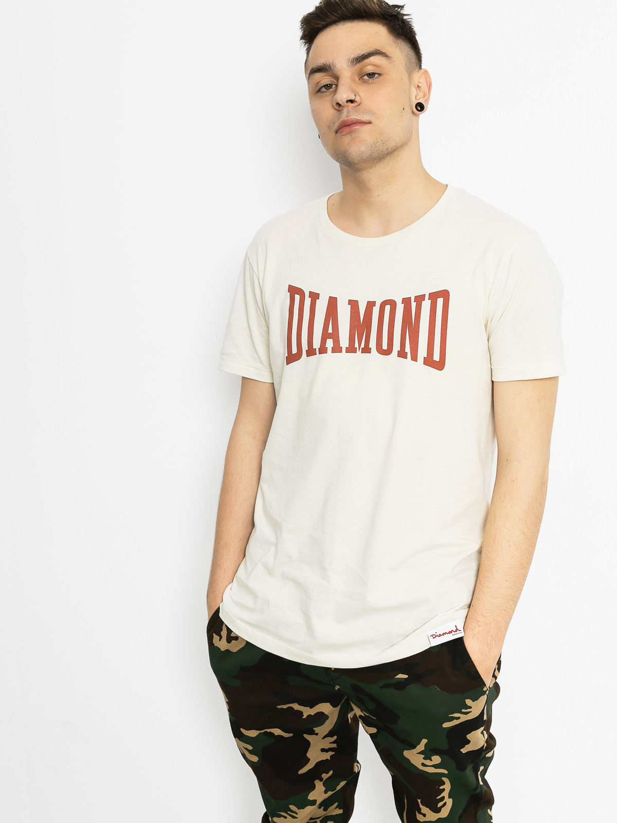 T-shirt Diamond Supply Co. Crescendo (tan)