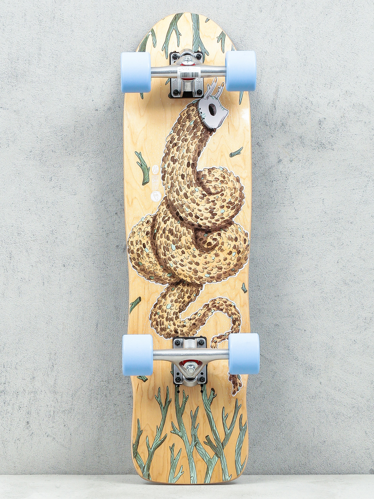Deskorolka cruiser Fish Skateboards Seadragon (silver/blue)