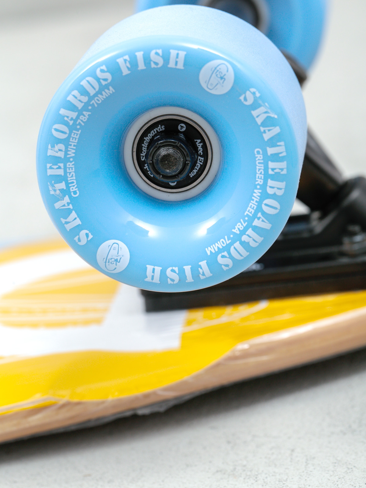 Longboard Fish Skateboards DerDorsh (black/summer blue)