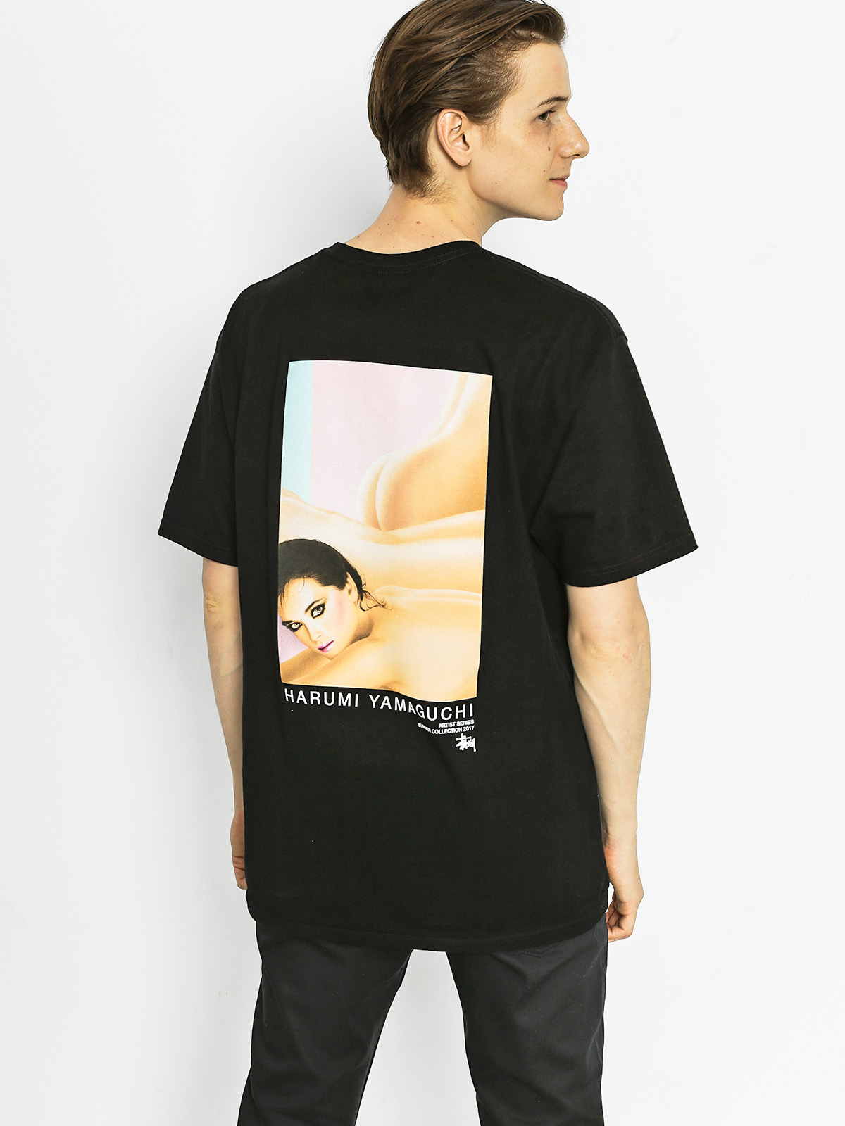T-shirt Stussy Harumi Yamaguchi Nude - czarny (black)