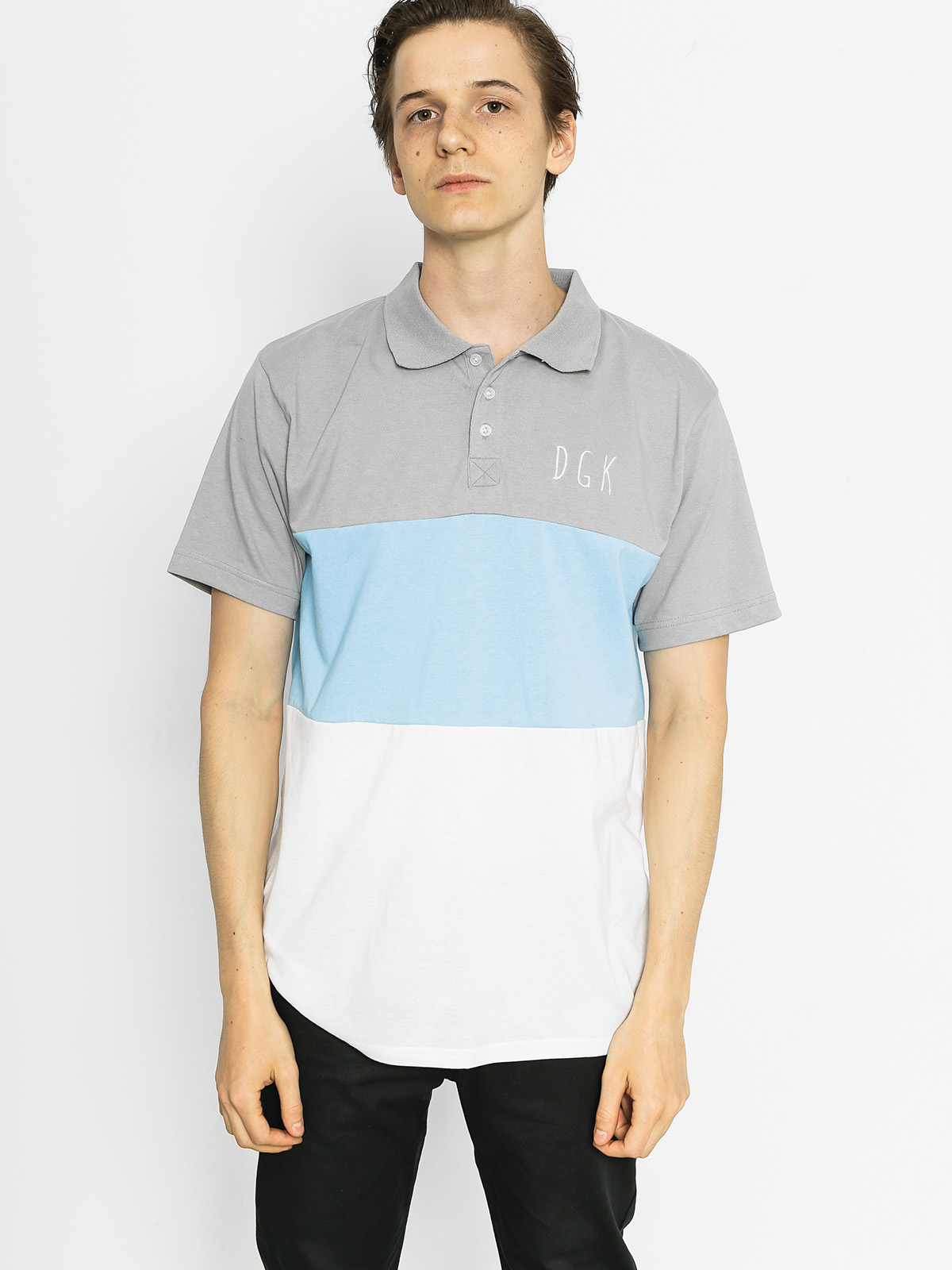 Polo DGK Saturday Custom (grey/blue/white)