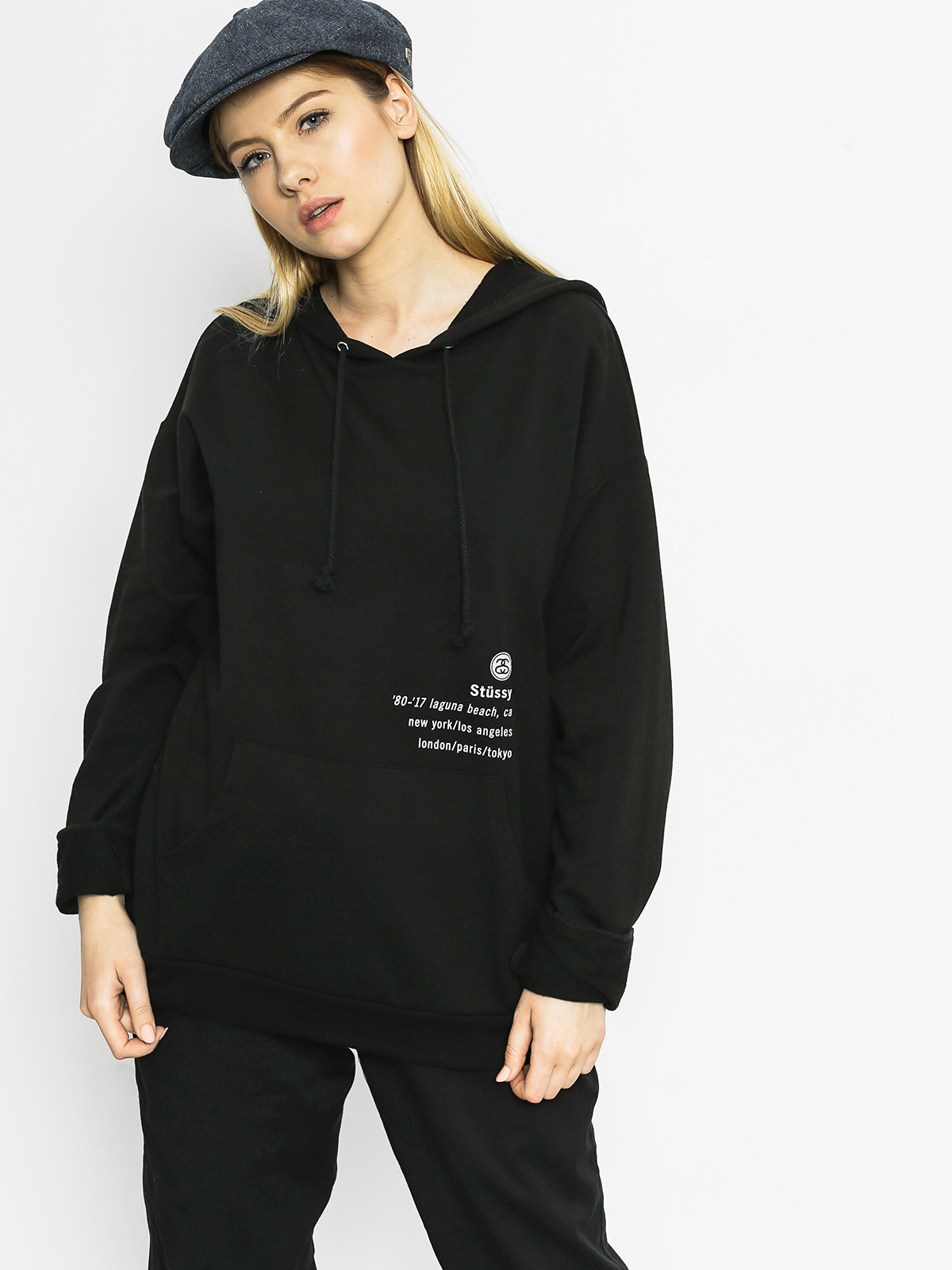 Bluza z kapturem Stussy 80 17 HD (black)