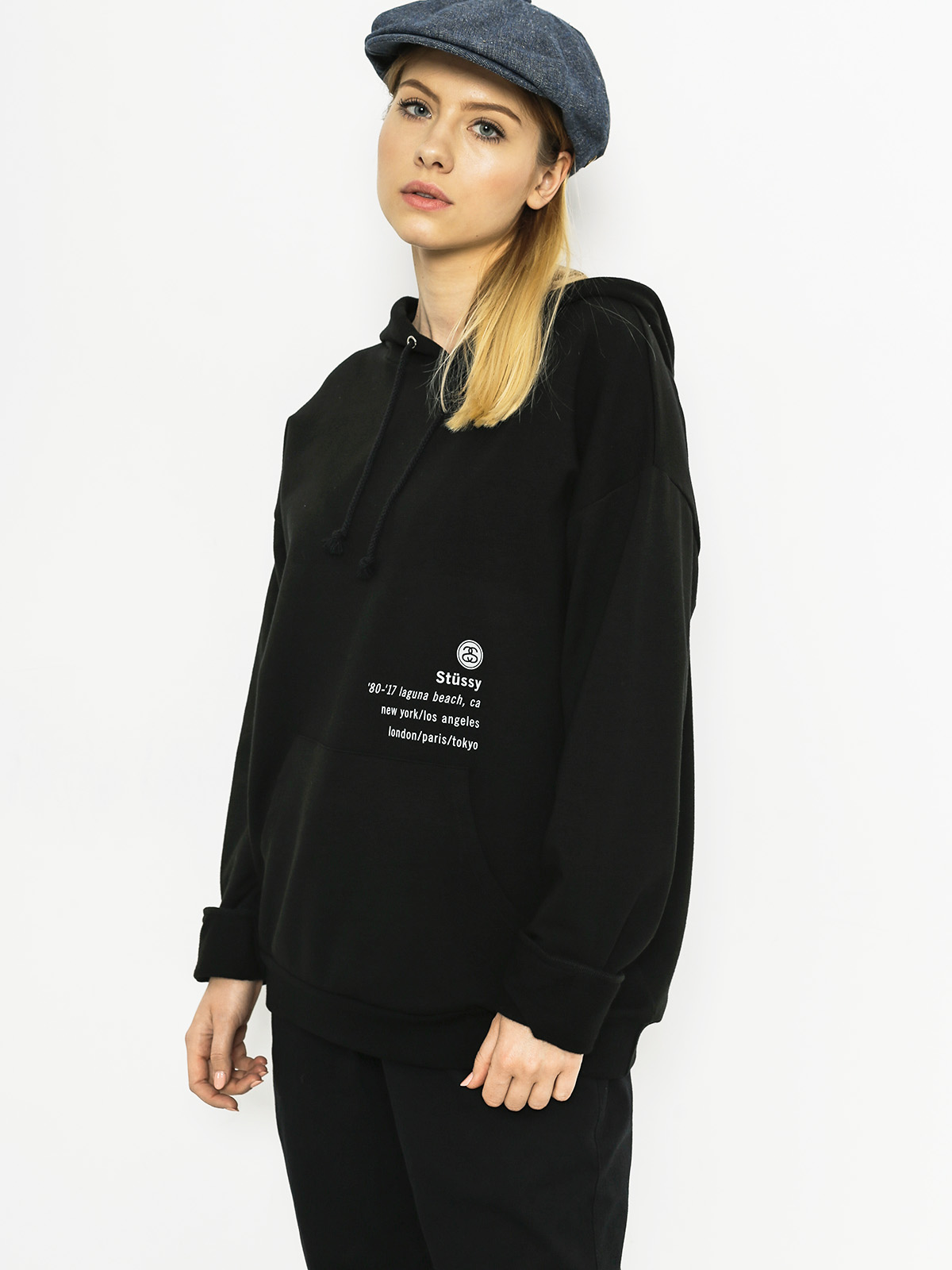 Bluza z kapturem Stussy 80 17 HD (black)