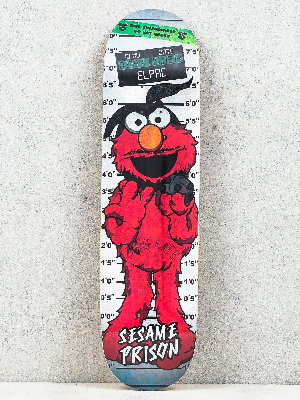 Deck Shit Skateboards Sesame Street Prison Elmo (white/red)