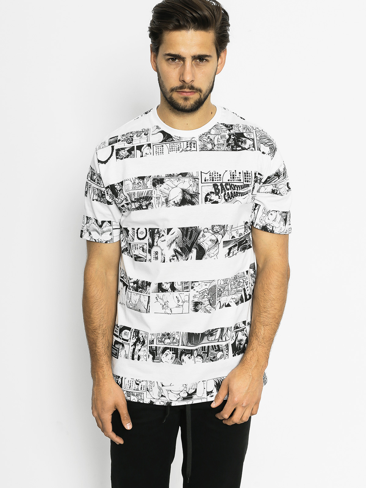 T-shirt Backyard Cartel Harajuku (white/black)