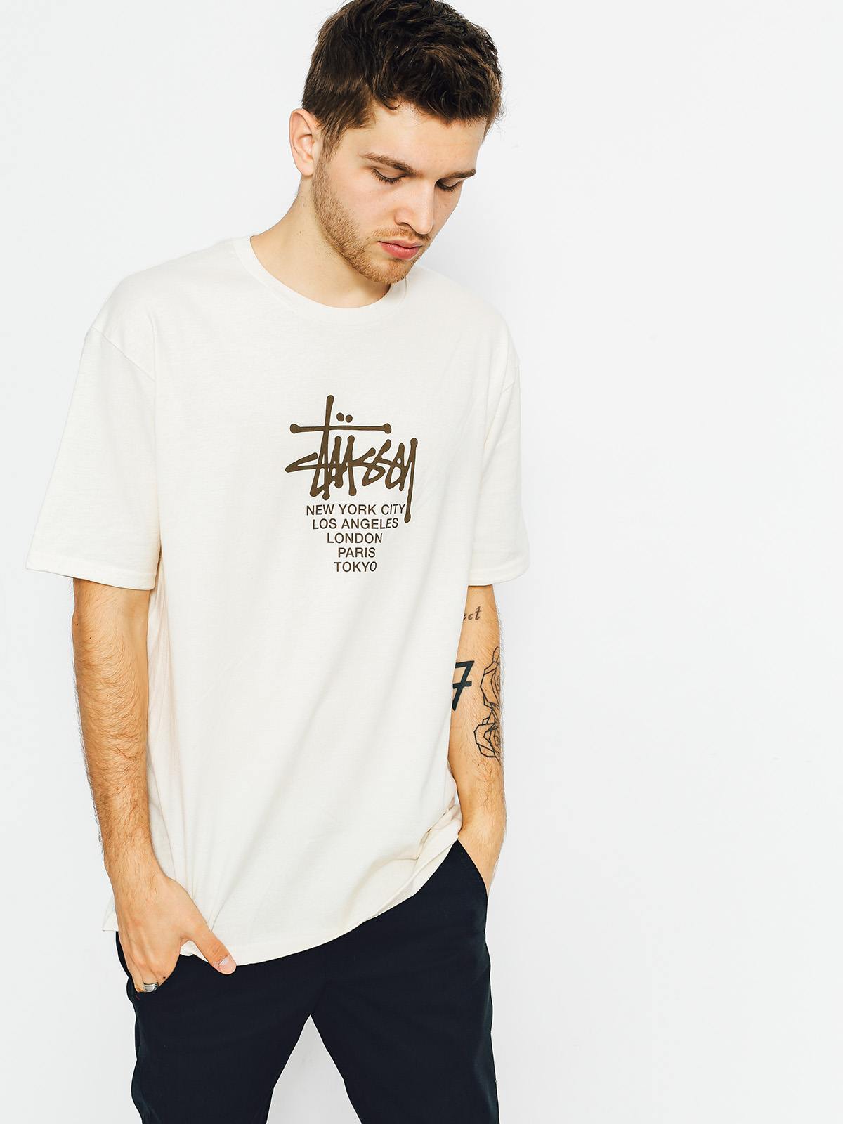 T-shirt Stussy Big Cities (natural)