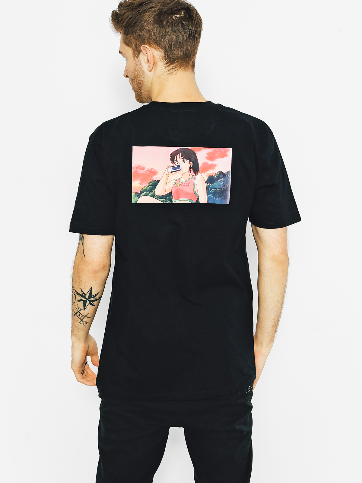 T-shirt We Peace It Drunken Life Dreamy Death (black)