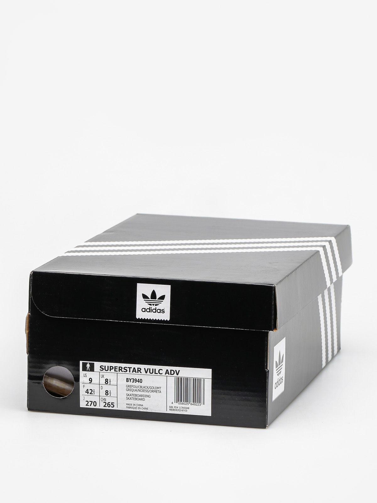 Buty adidas Superstar Vulc Adv (grey four f17/core black/gold met)