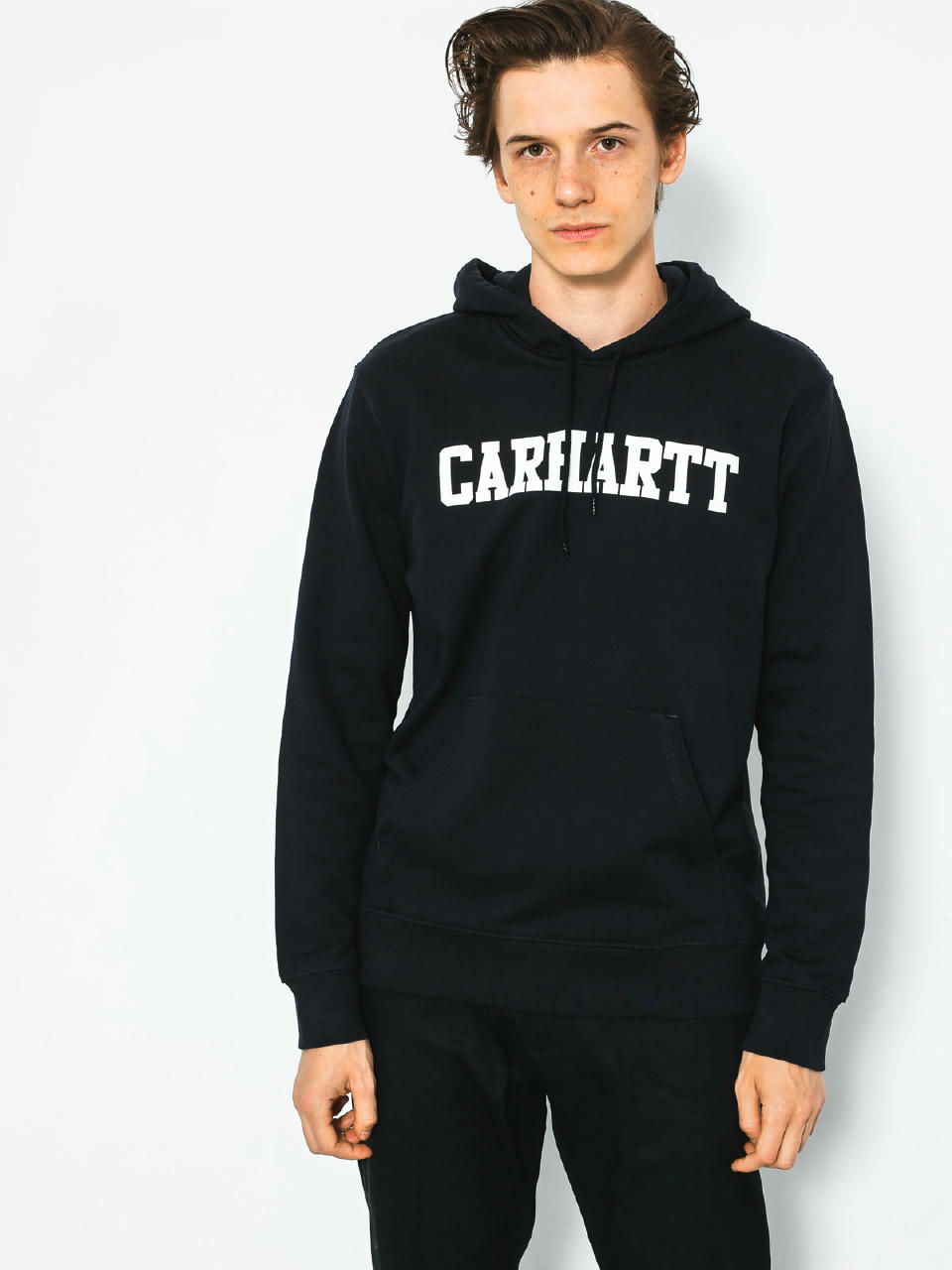 Bluza z kapturem Carhartt College HD (dark navy/white)