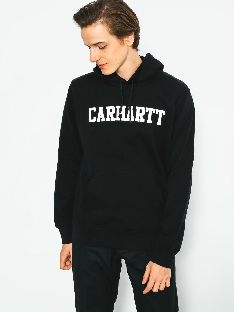 Bluza z kapturem Carhartt College HD (black/white)