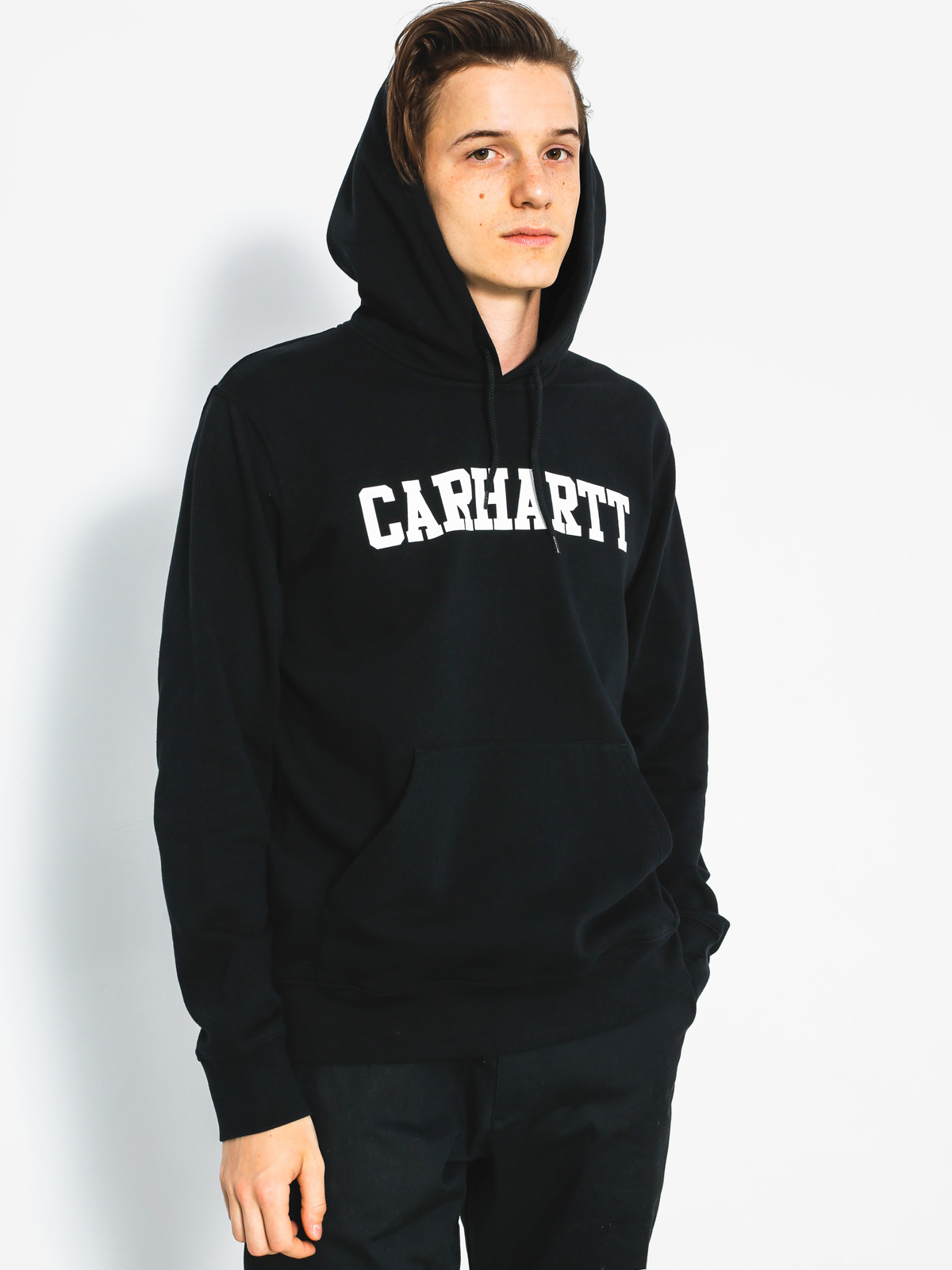 Bluza z kapturem Carhartt College HD (black/white)