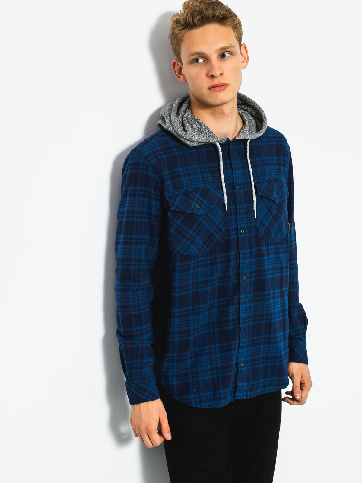 Koszula Quiksilver Snap Up LS (navy snap up)