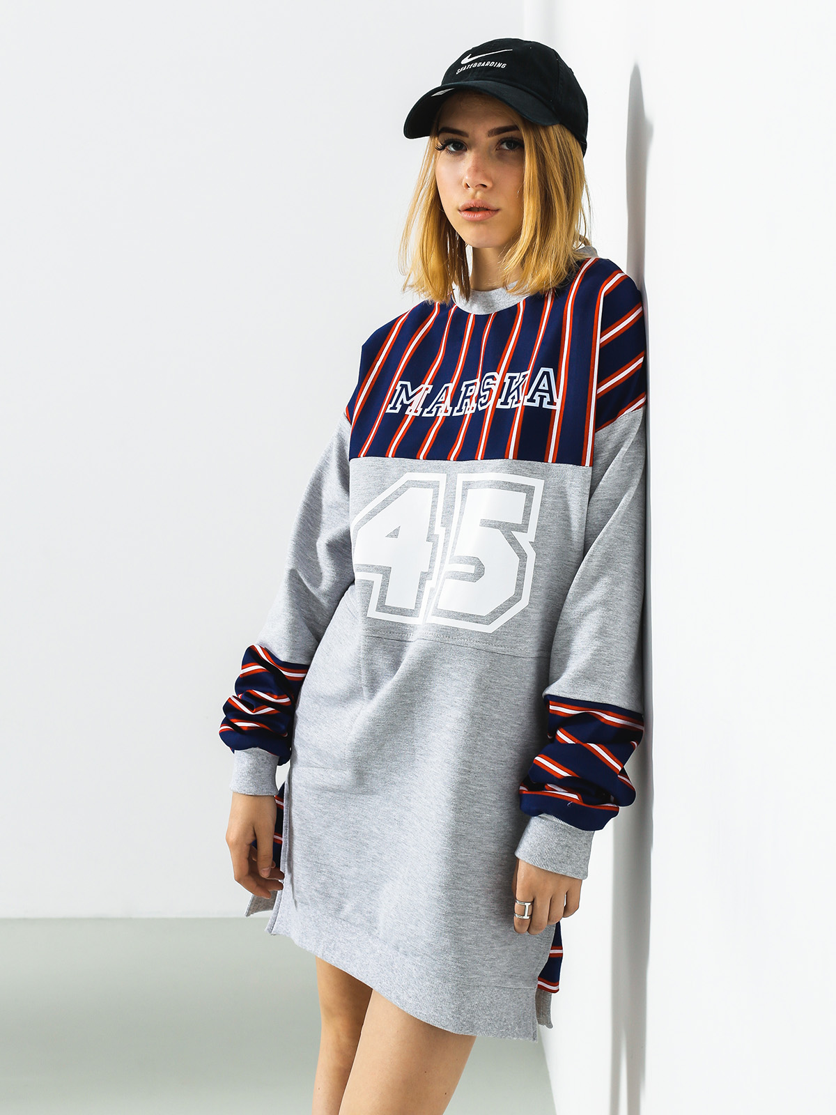 Bluza Marska Oldschool 45 Wmn (grey/navy)