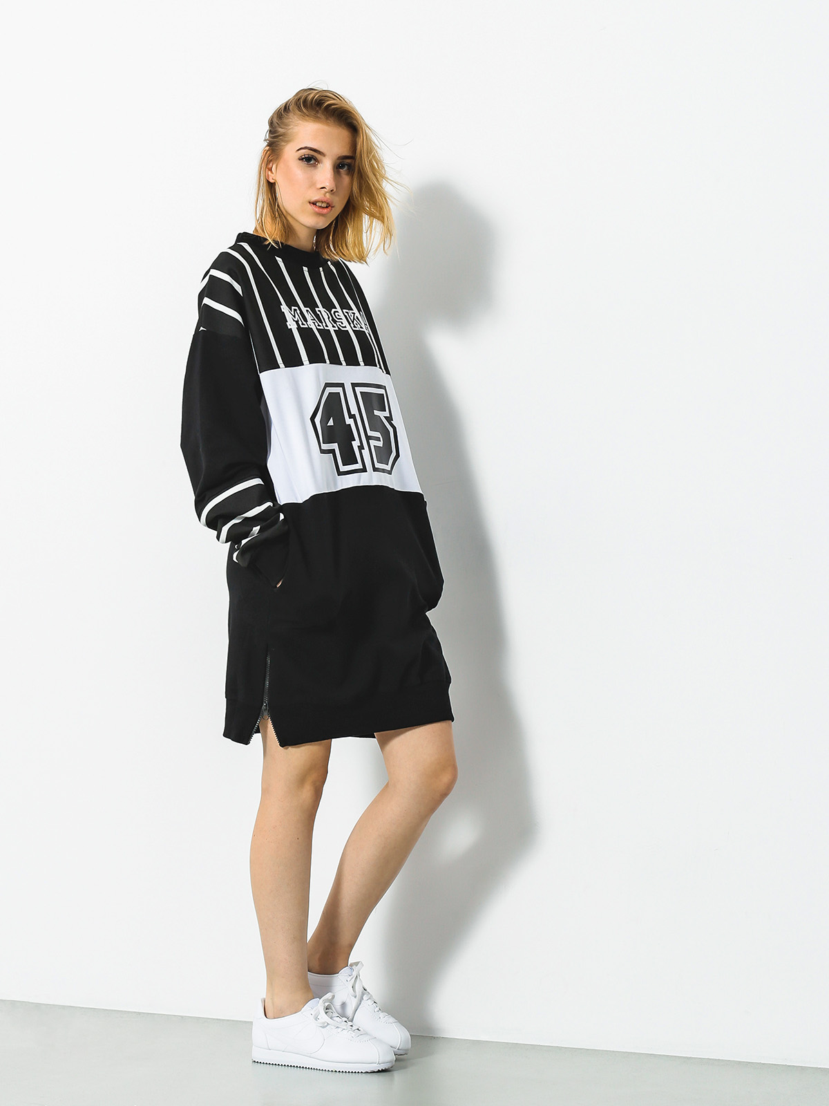 Bluza Marska Oldschool 45 Wmn (black/white)