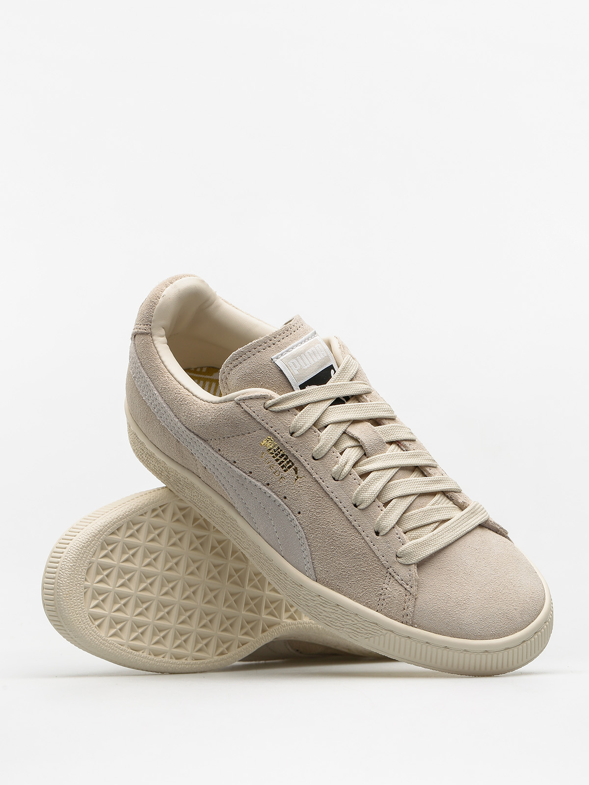 puma suede birch white