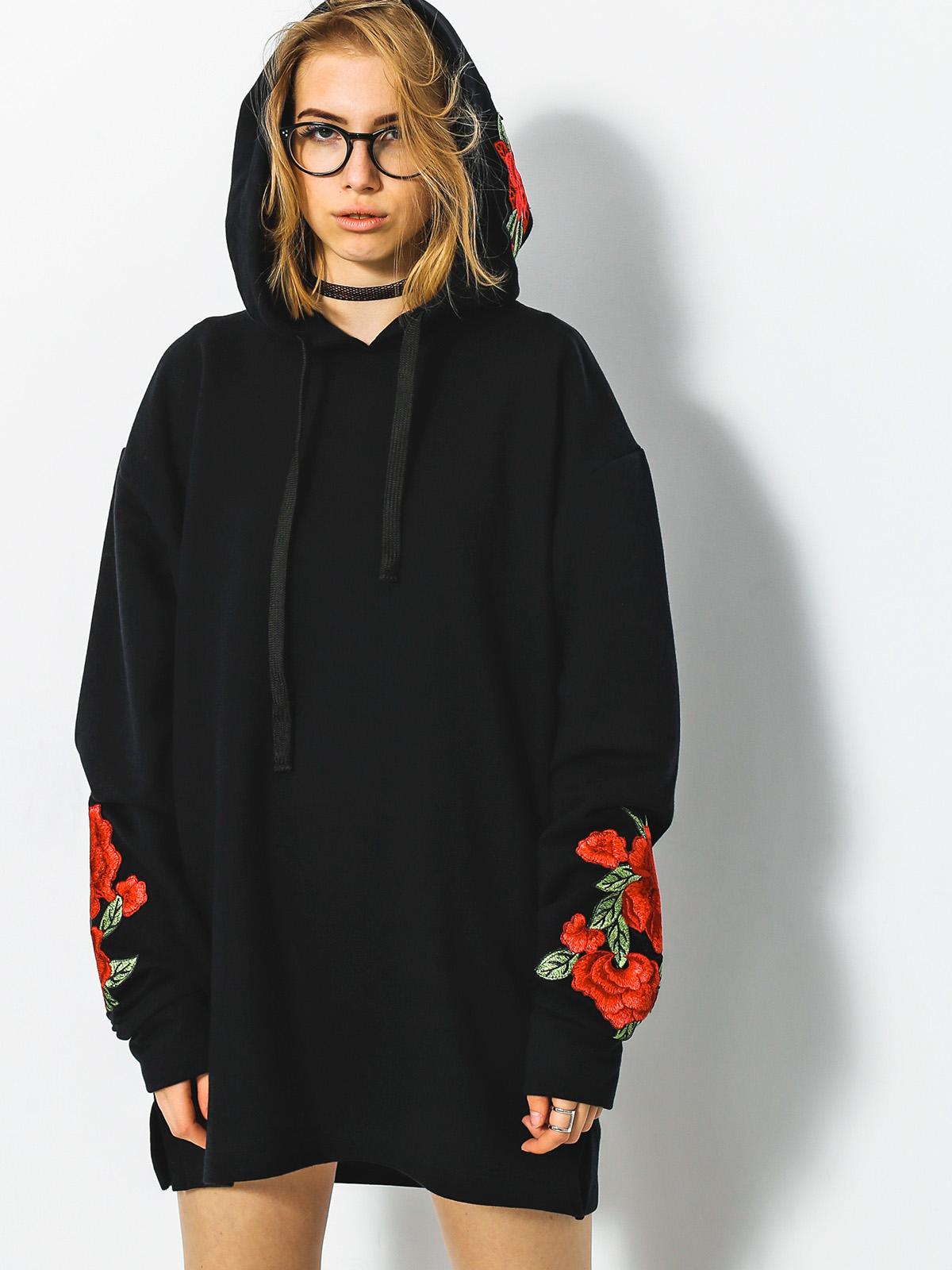 Bluza z kapturem Urban Flavours Rose HD Wmn (black)