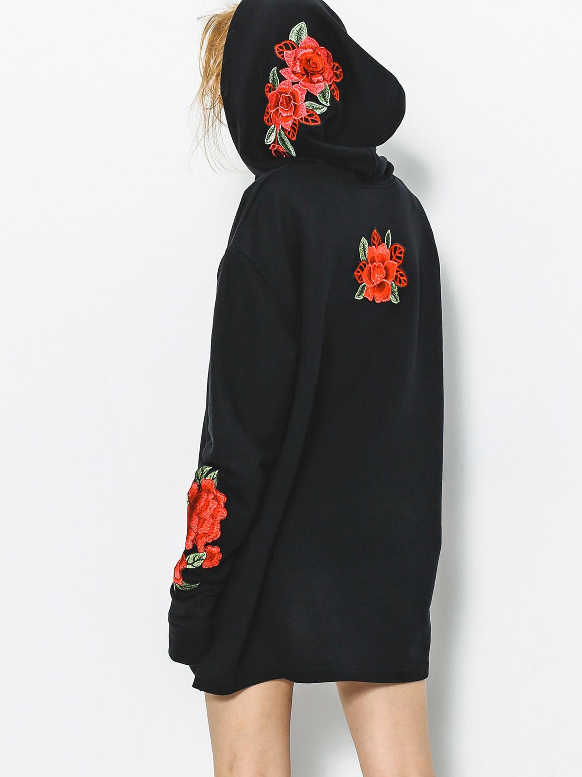 Bluza z kapturem Urban Flavours Rose HD Wmn (black)