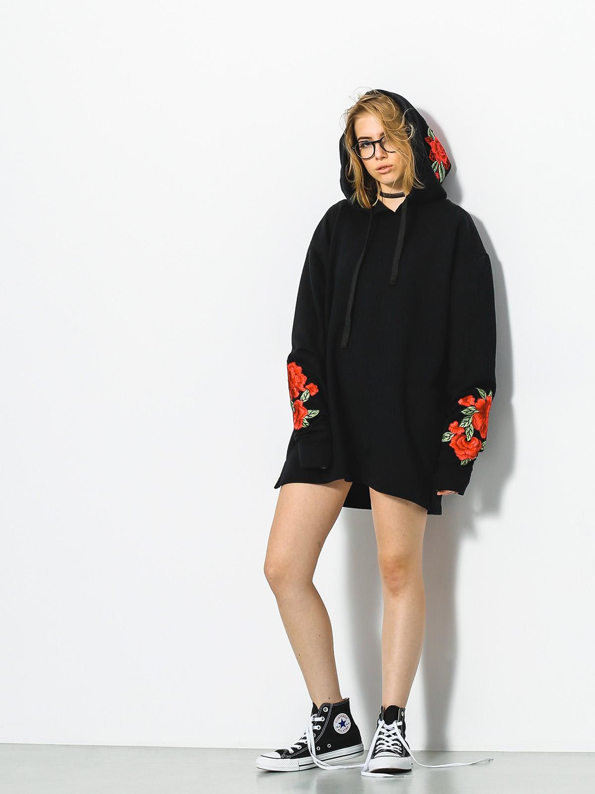 Bluza z kapturem Urban Flavours Rose HD Wmn (black)