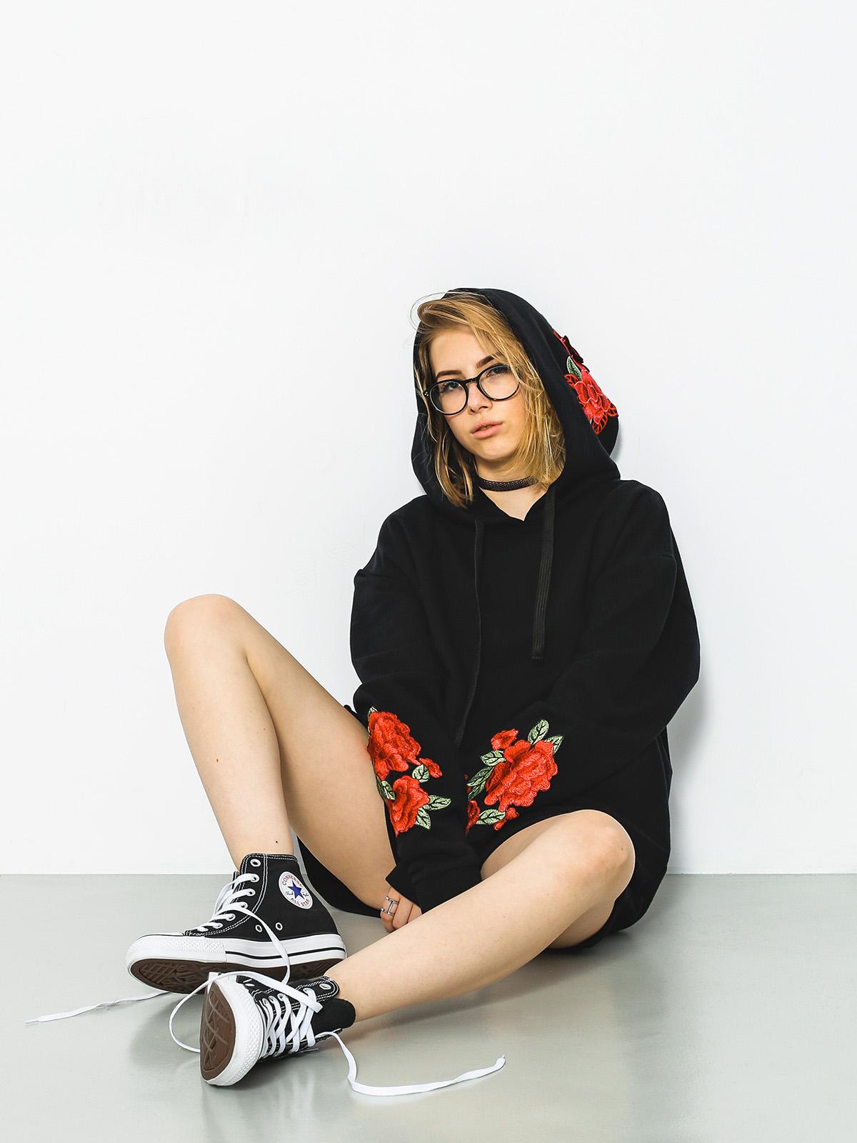 Bluza z kapturem Urban Flavours Rose HD Wmn (black)