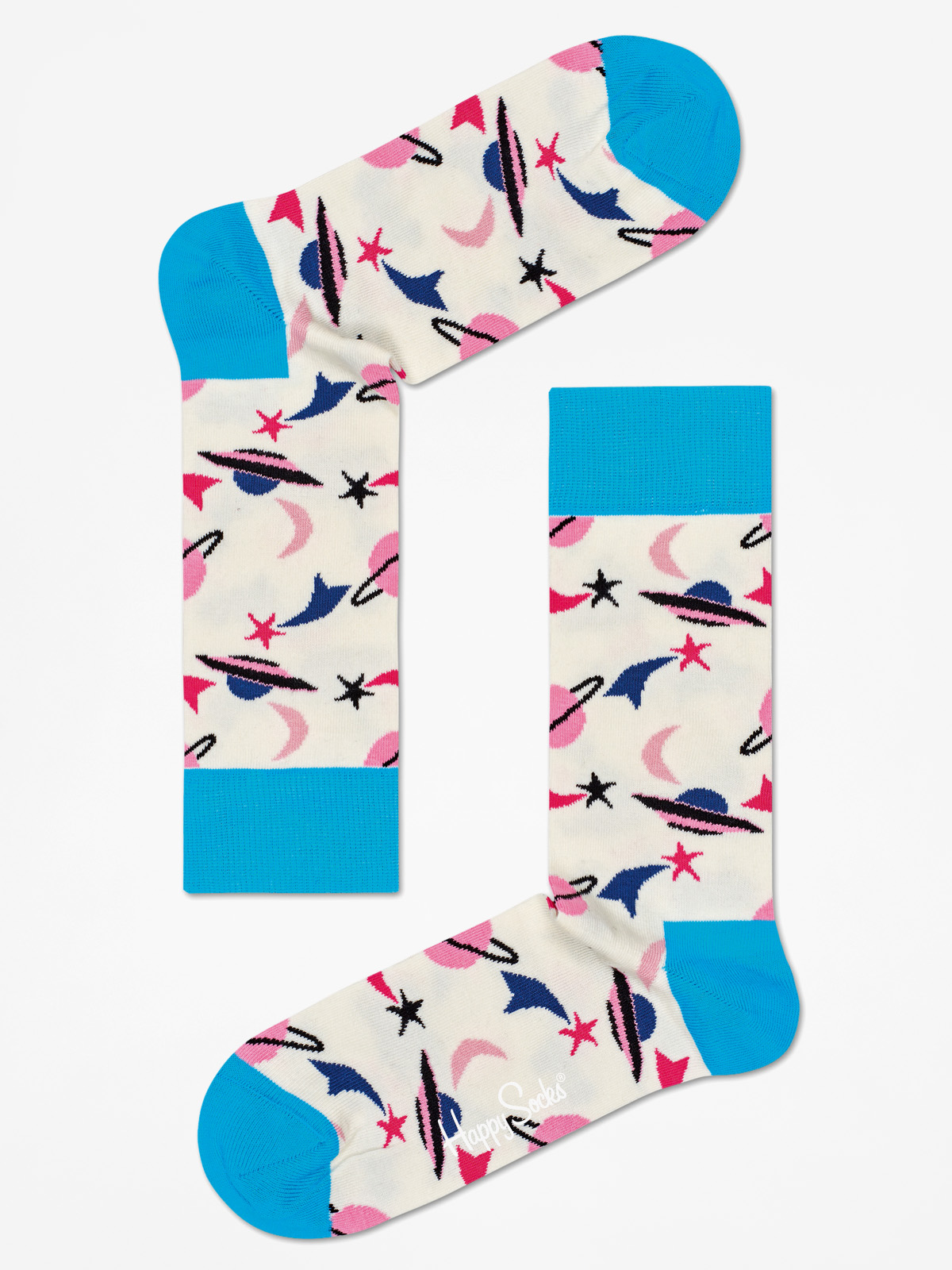 Skarpetki Happy Socks Space (creme/turquise)
