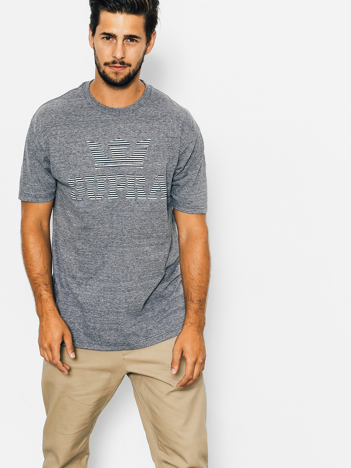 T-shirt Supra Above Reg (gry htr/multi)