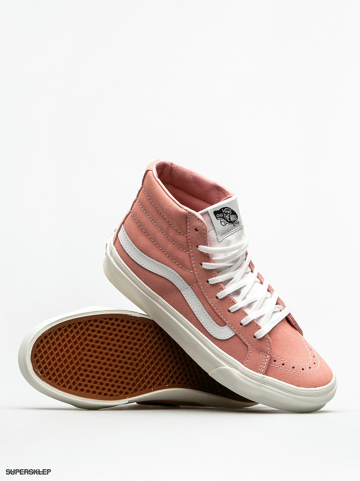 Vans sk8 hi hotsell slim blossom true white