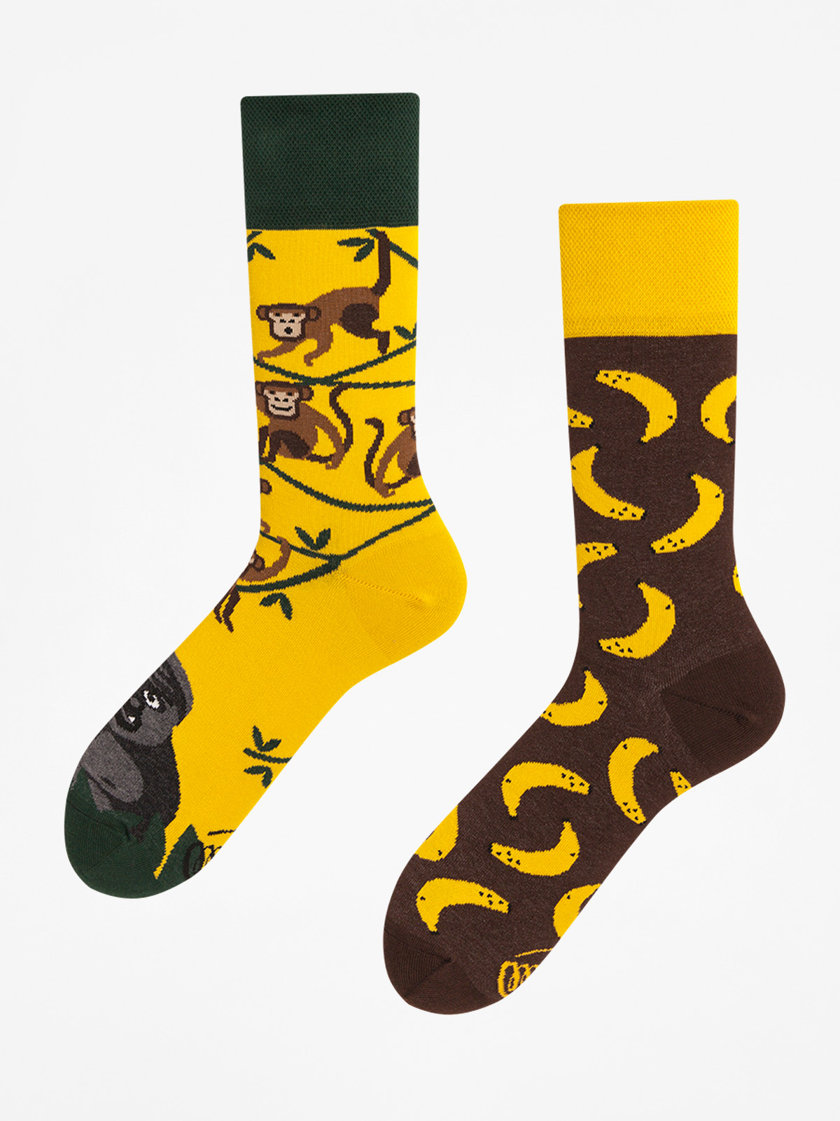 Skarpetki Many Mornings Monkey Business (yellow/green/brown)