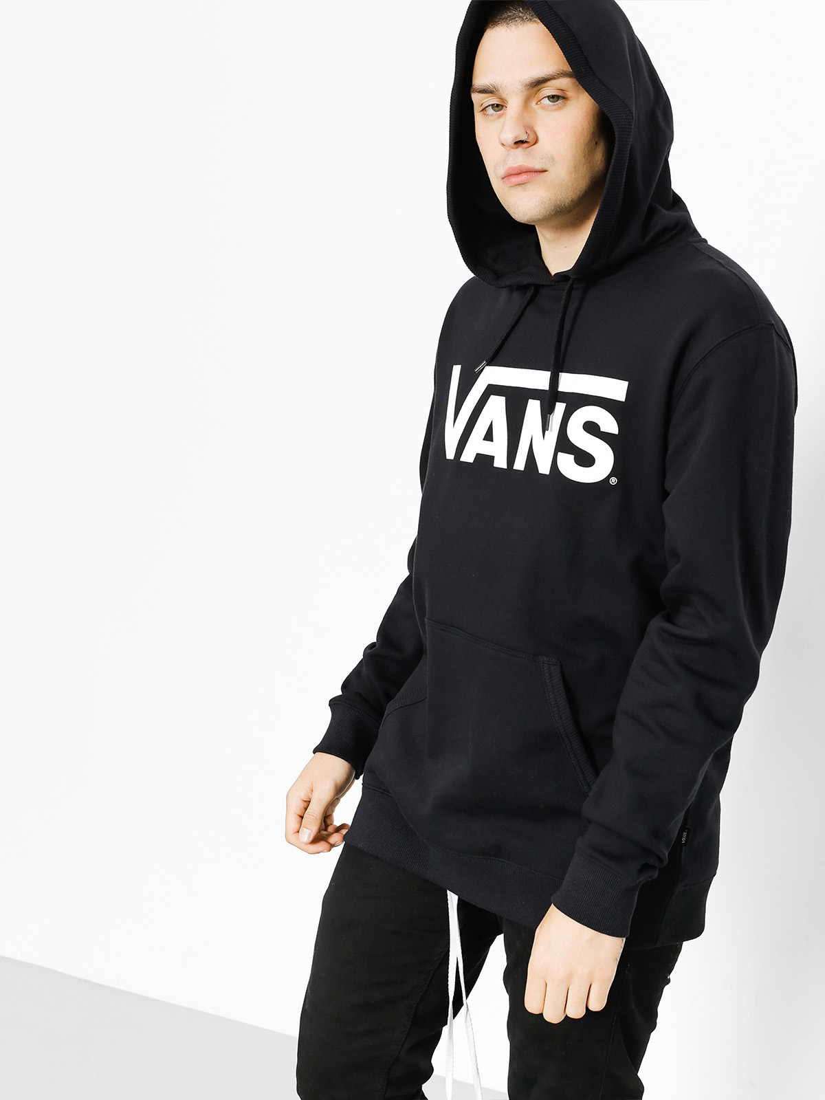 Bluza z kapturem Vans Classic Pullover HD (black/white)