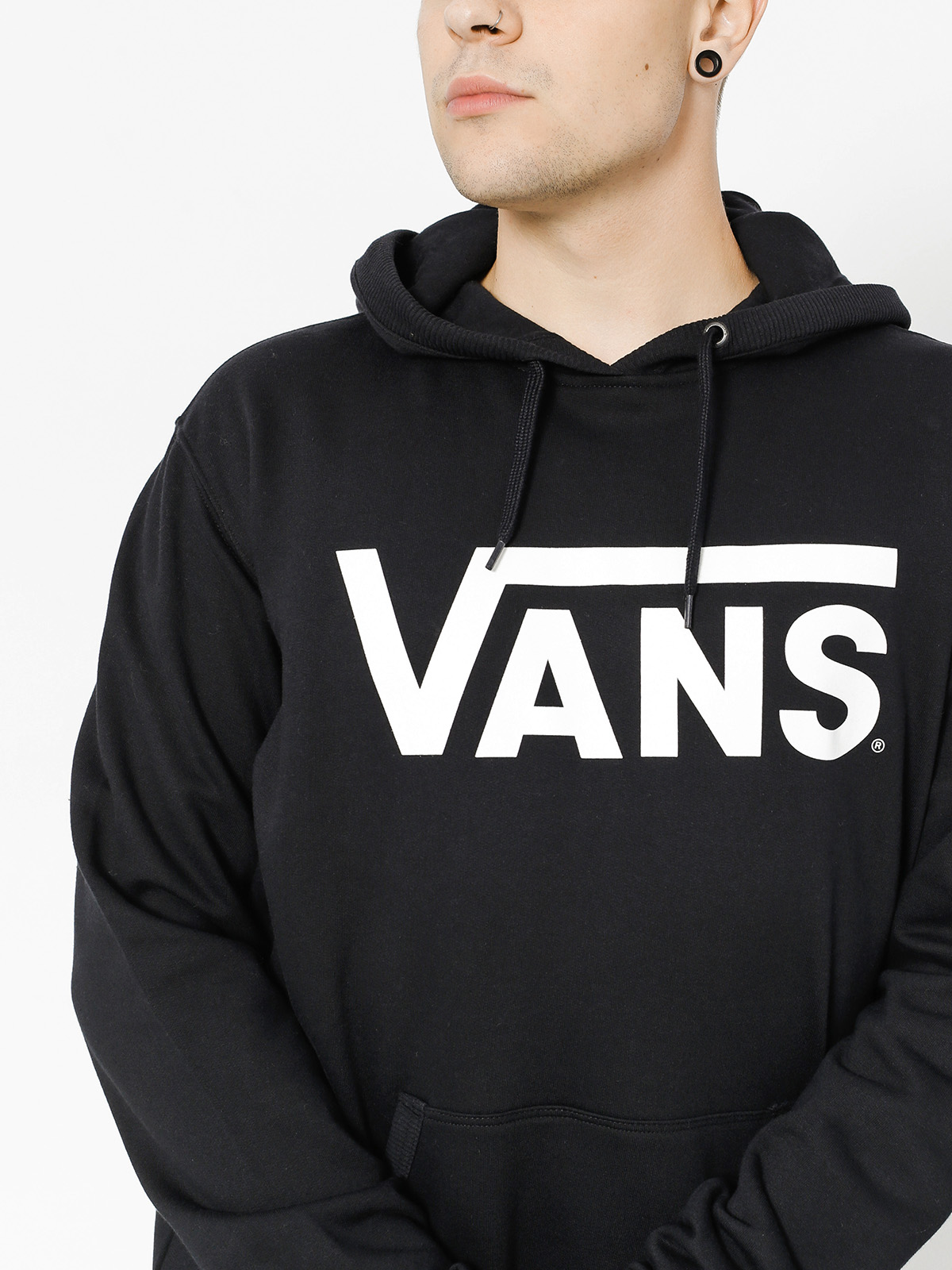 Bluza z kapturem Vans Classic Pullover HD (black/white)