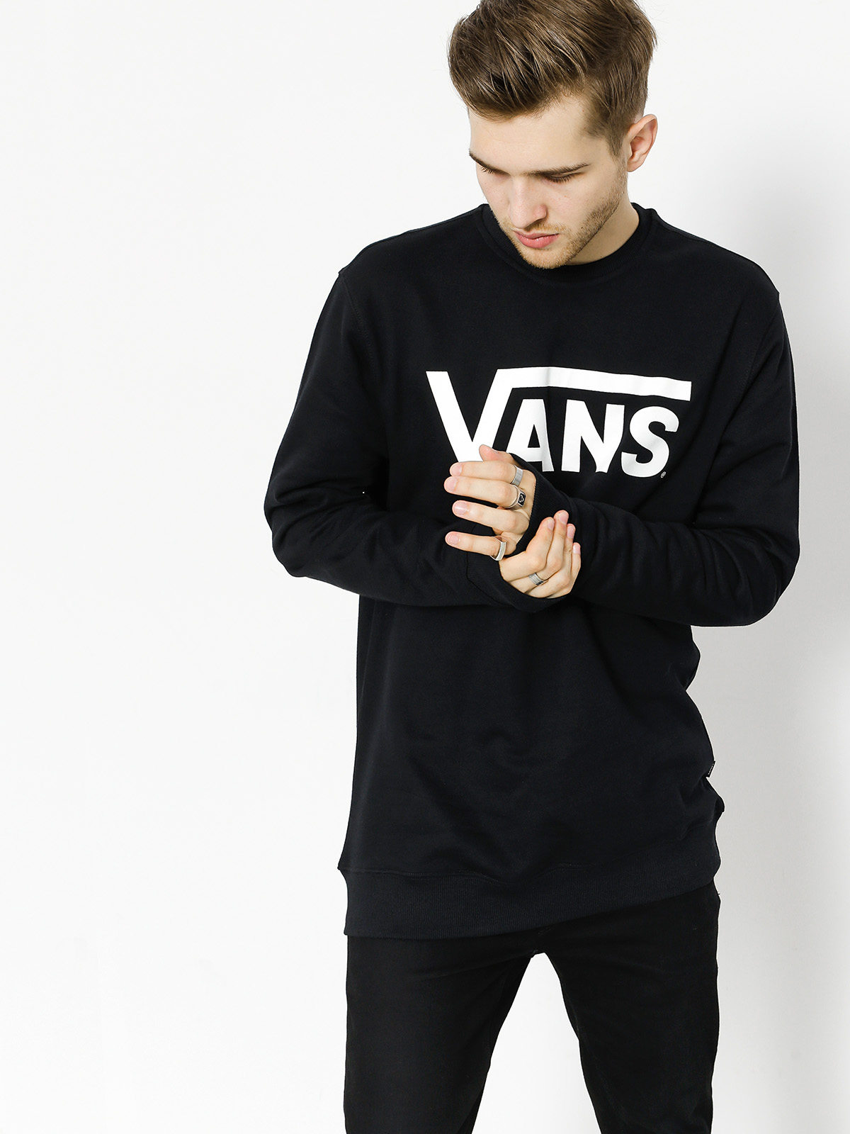 Bluza Vans Classic Crew (black/white)