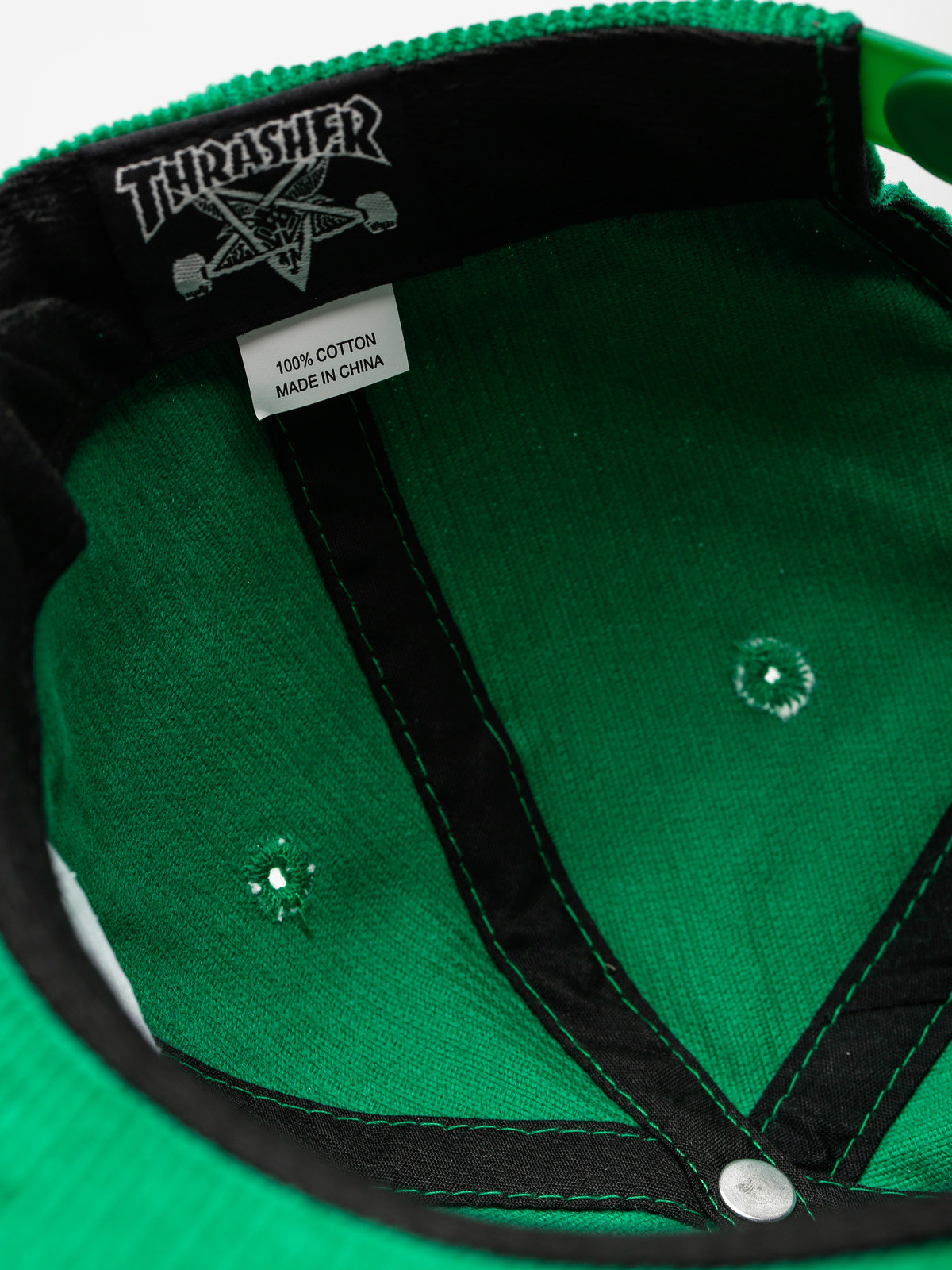 Czapka z daszkiem Thrasher Magazine Logo Cord ZD (green)