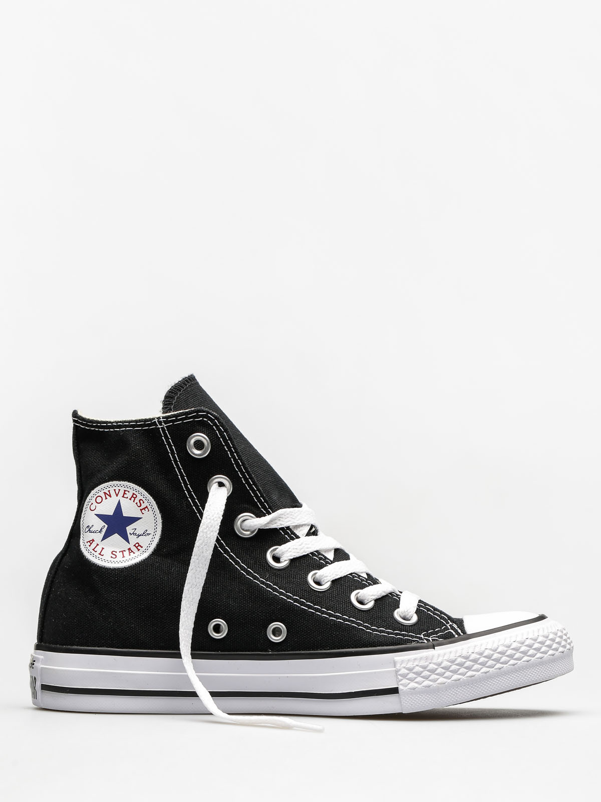 Converse black leather sneakers with Chuck Taylor All Star Hi Black / Egret - WomenÂ´s shoes 